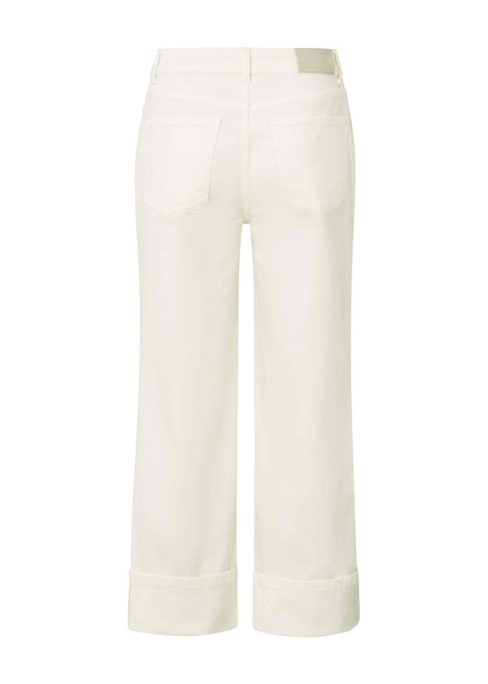Yaya Women YAYA Mid-Waist Jeans W/Roll-Up - Pure White