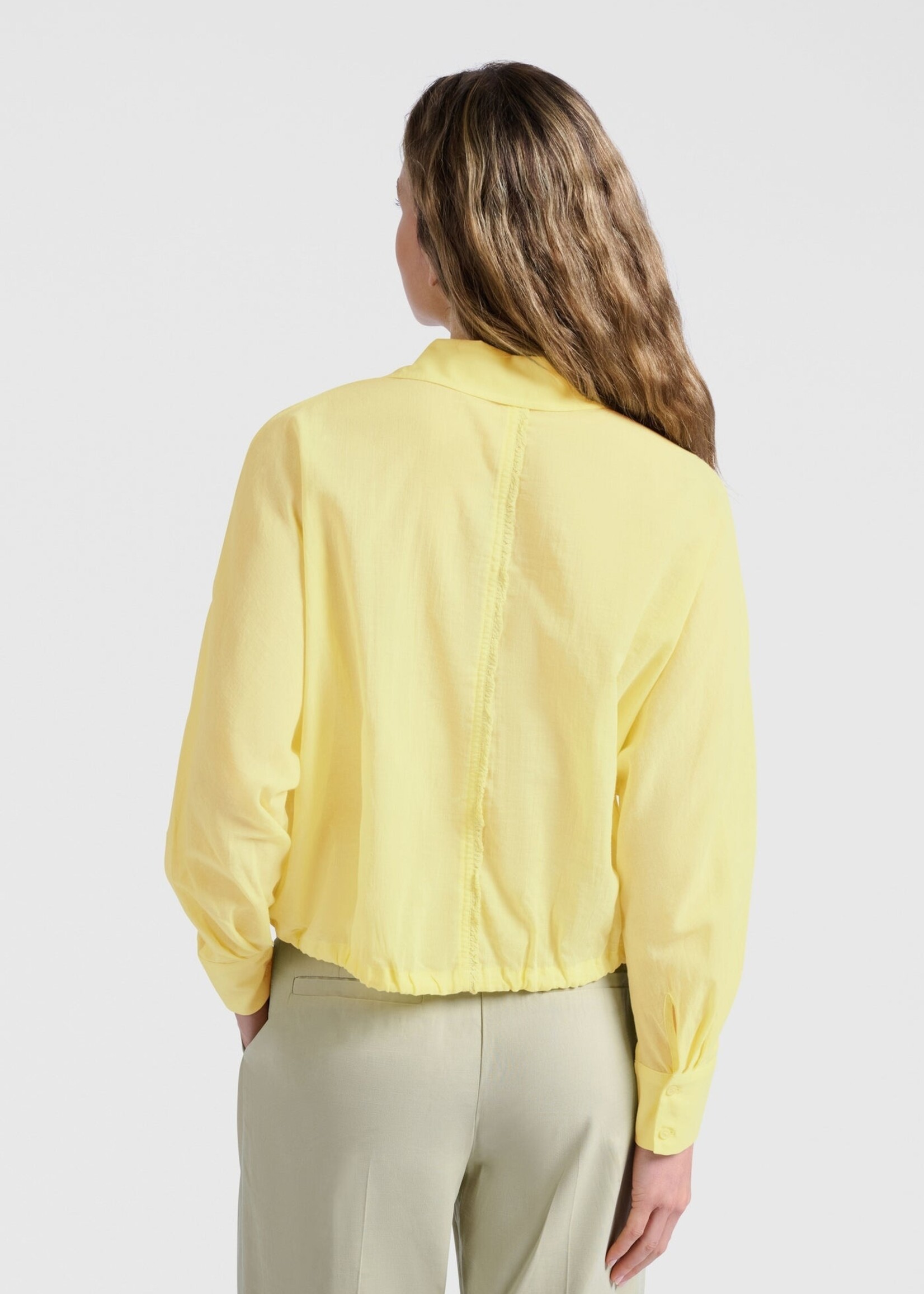 Yaya Women YAYA Batwing Blouse With Edges - Lemon Grass