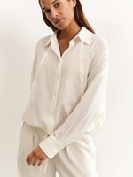 Yaya Women YAYA Batwing Blouse With Edges - Off White