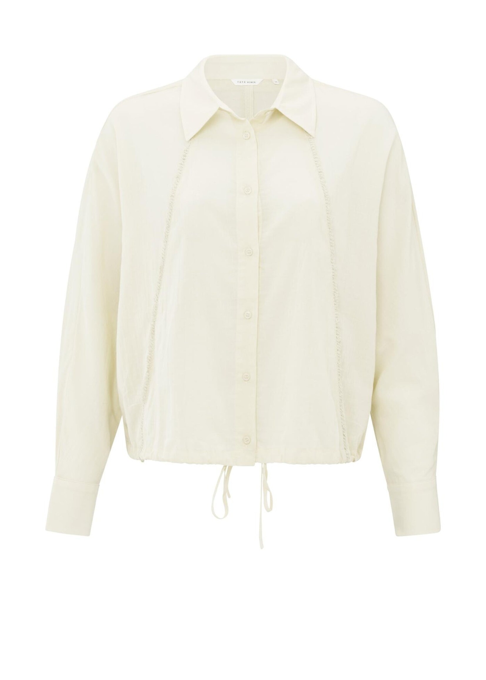 Yaya Women YAYA Batwing Blouse With Edges - Off White