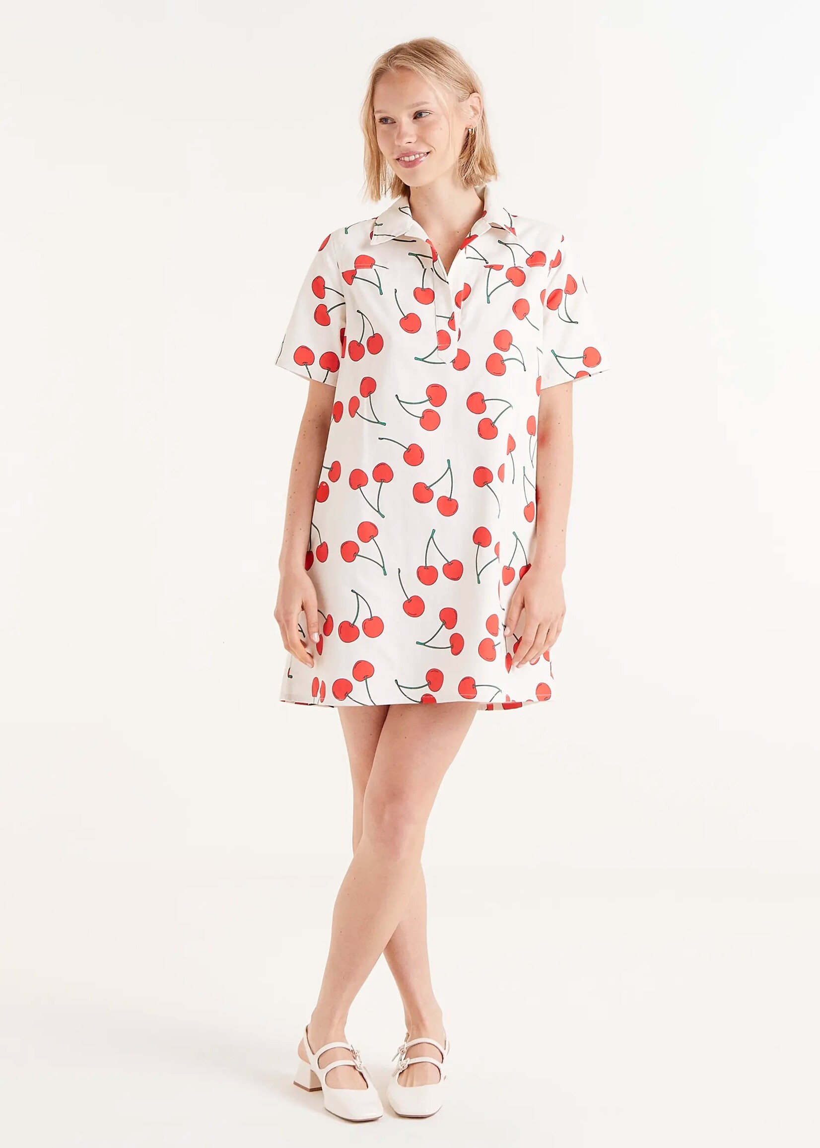 Compañía Fantástica Compañía Fantástica Short Dress - Cherry Print