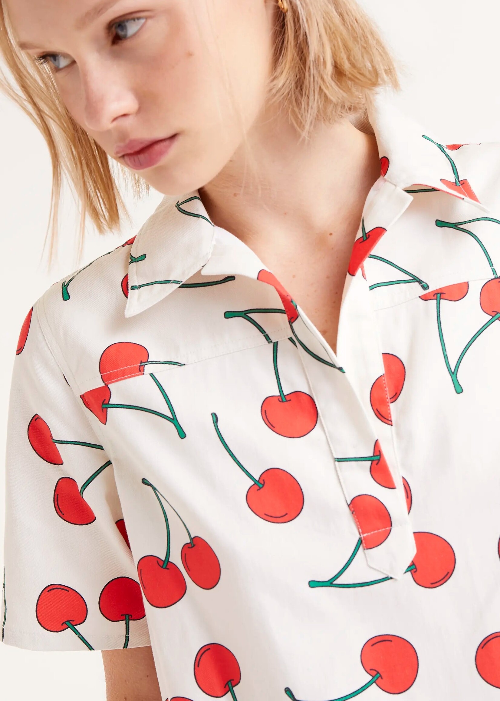 Compañía Fantástica Compañía Fantástica Short Dress - Cherry Print