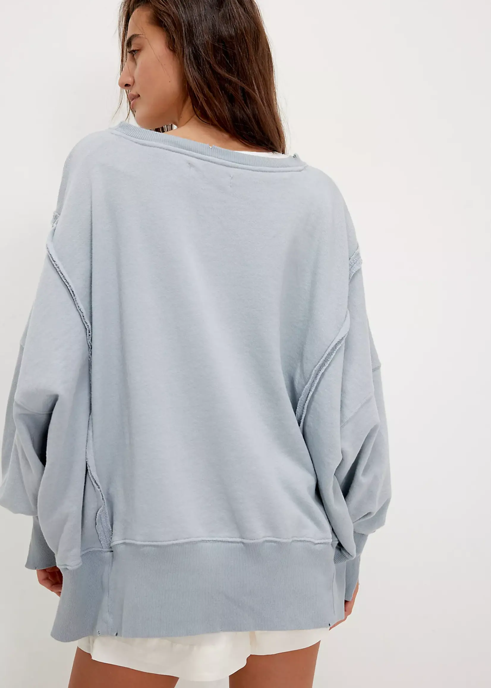 Free People Free People Pull Graphique Camden - Stone Combo Paris