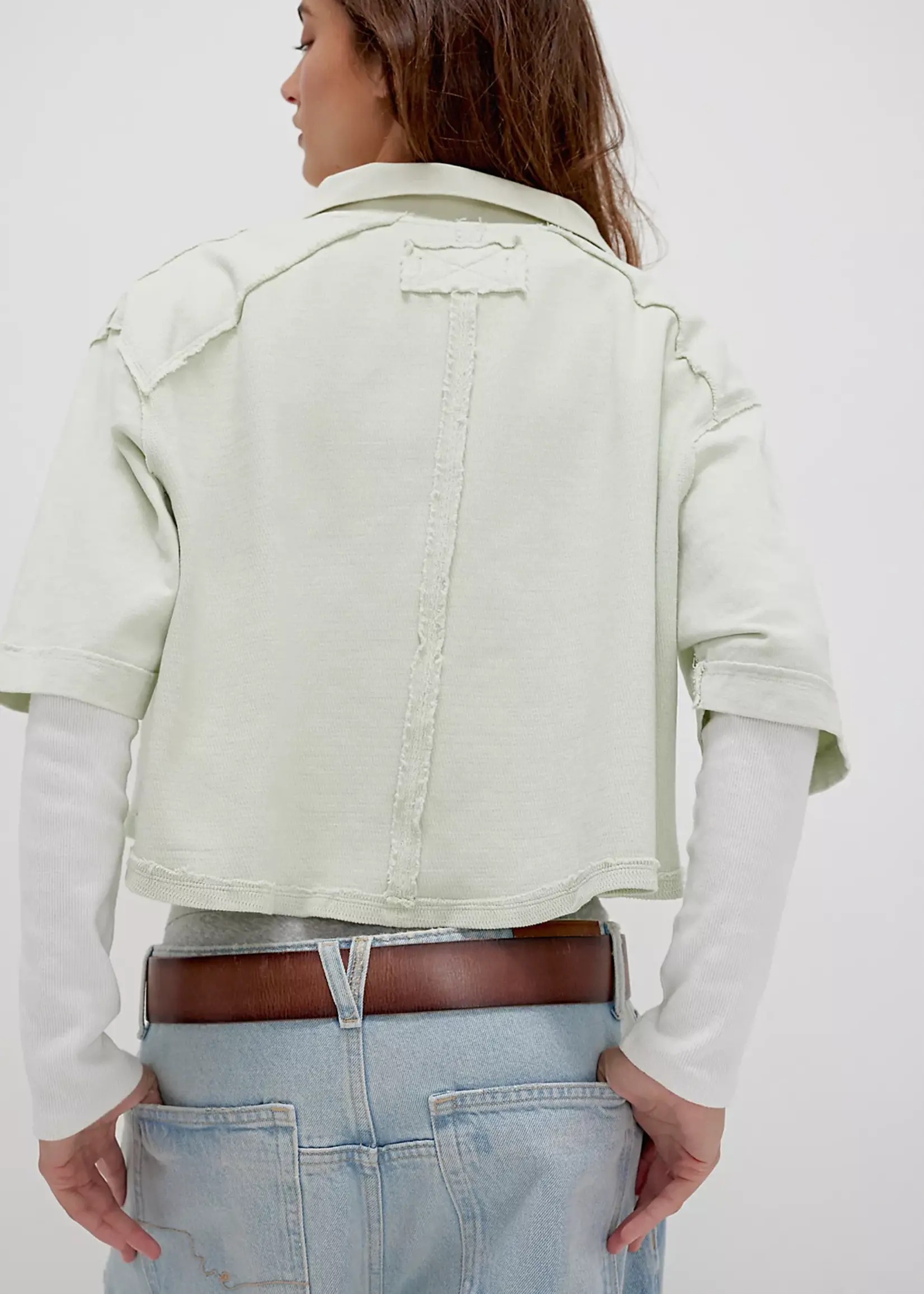Free People Free People Denmark Polo - Candy Mint