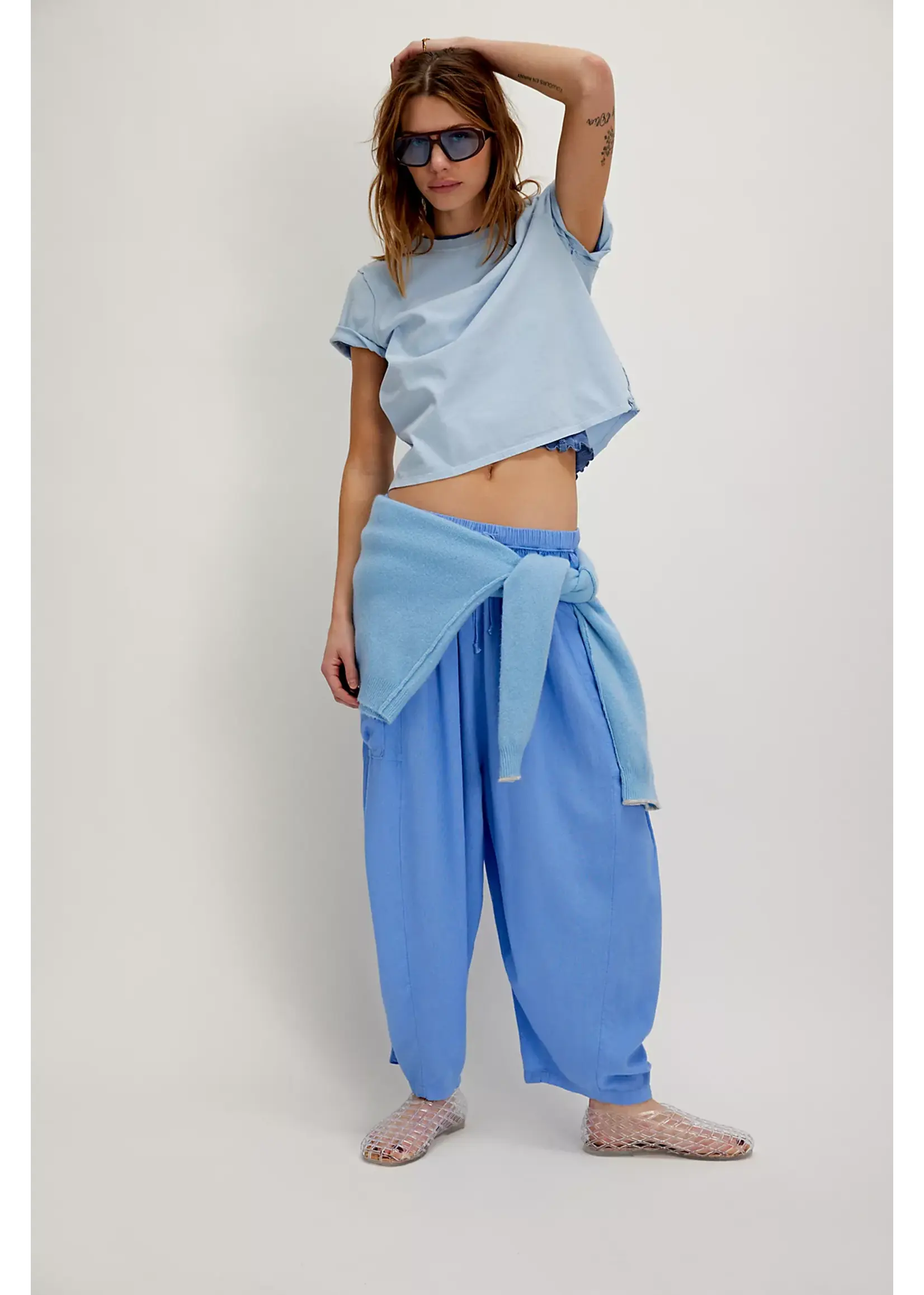Free People Free People T-Shirt De Tous Les Jours - Ice Water