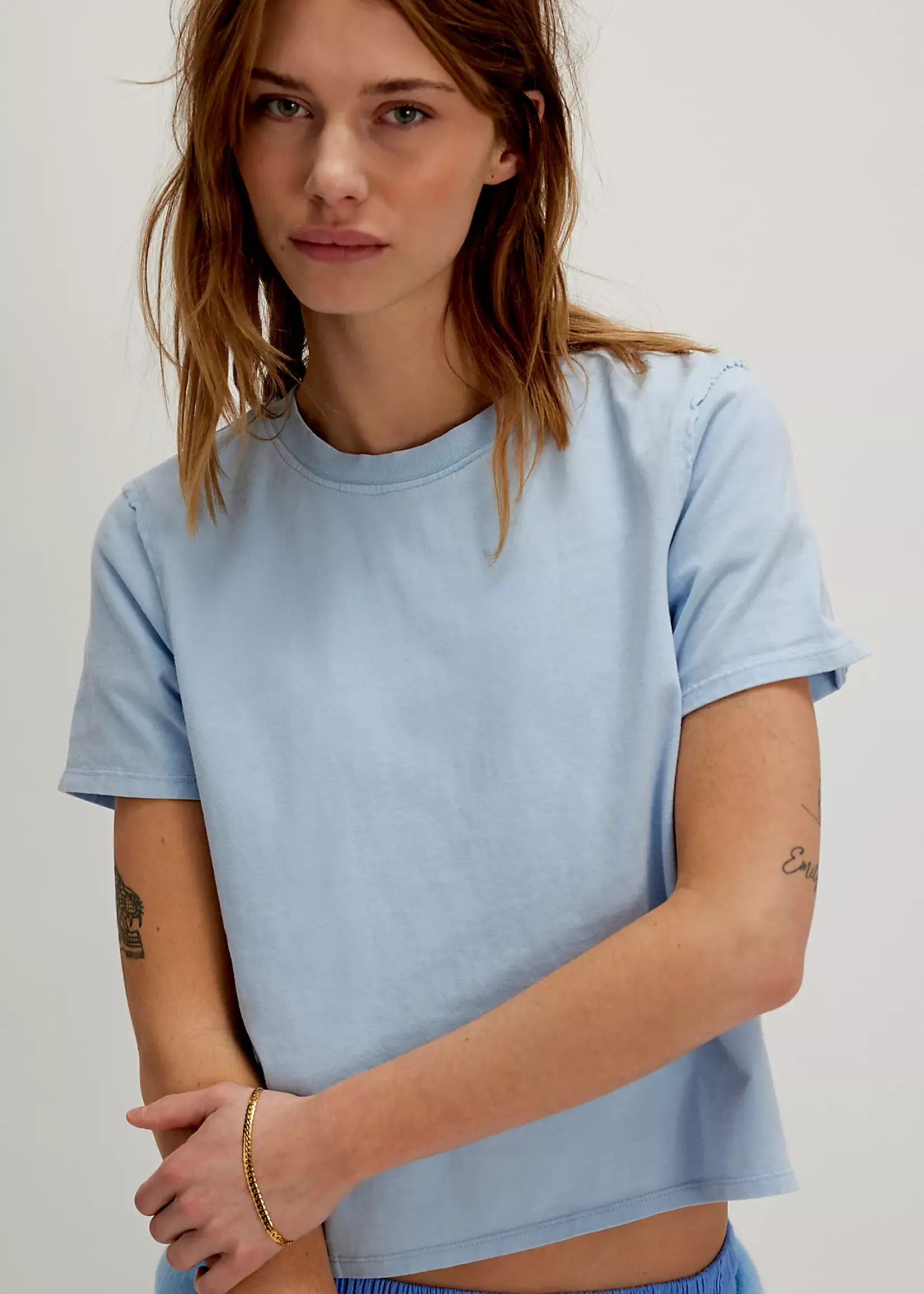 Free People Free People Everyday Tee - Ice Water