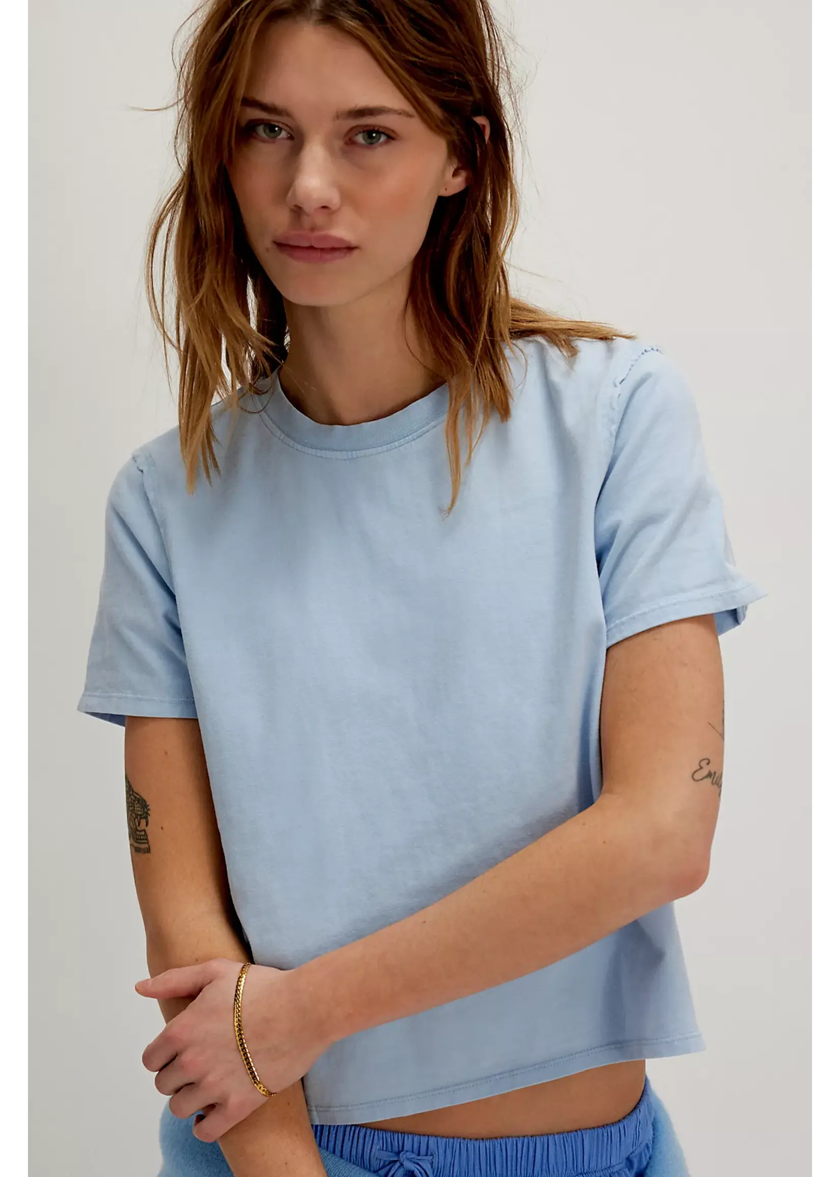Free People Free People T-Shirt De Tous Les Jours - Ice Water
