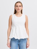 ICHI ICHI IHMALLIA Jersey Top - Cloud Dancer