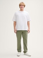 Tom Tailor Tom Tailor Trousers With Linen Content - Tree Moss Green
