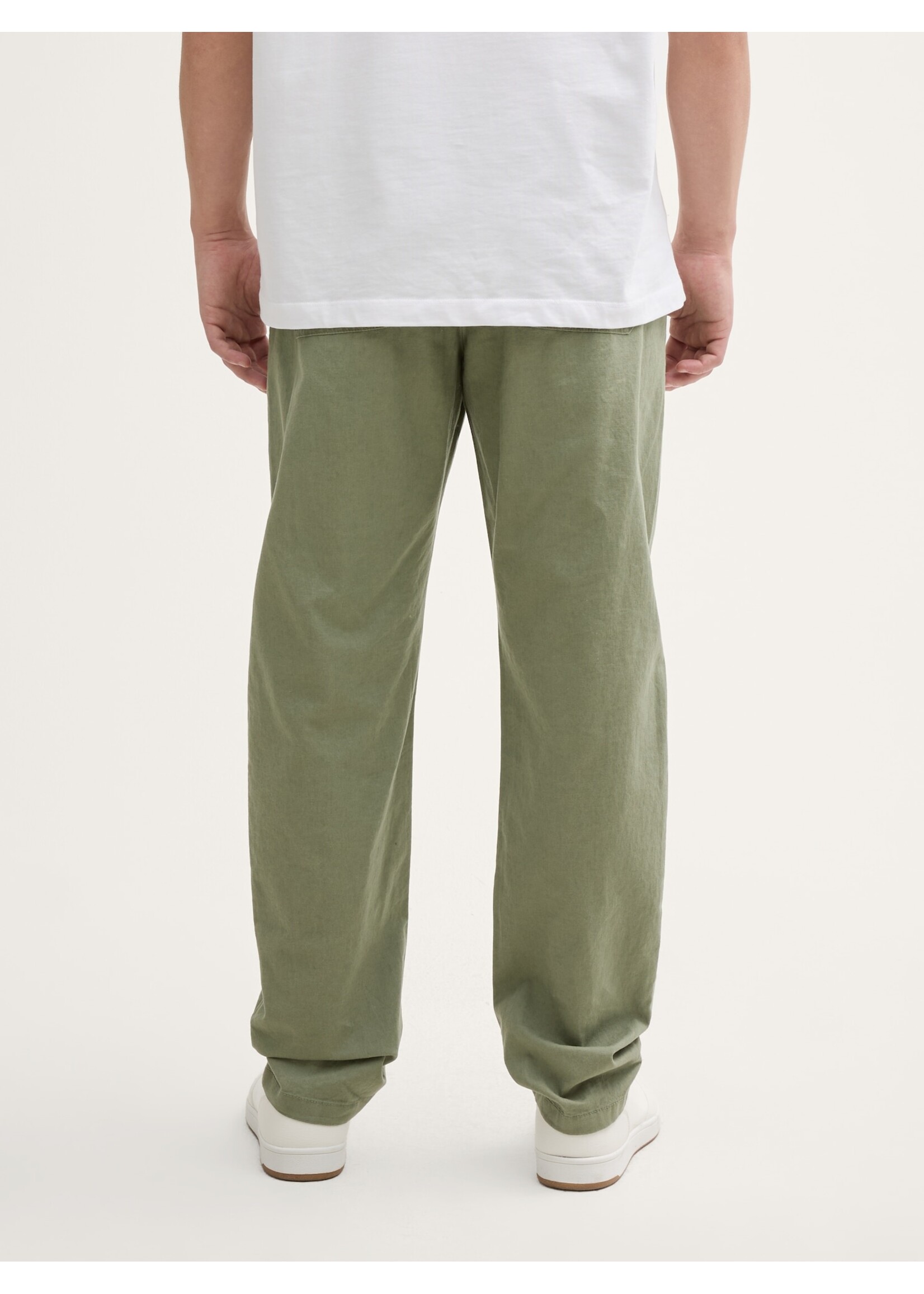 Tom Tailor Tom Tailor Pantalon En Lin - Tree Moss Green