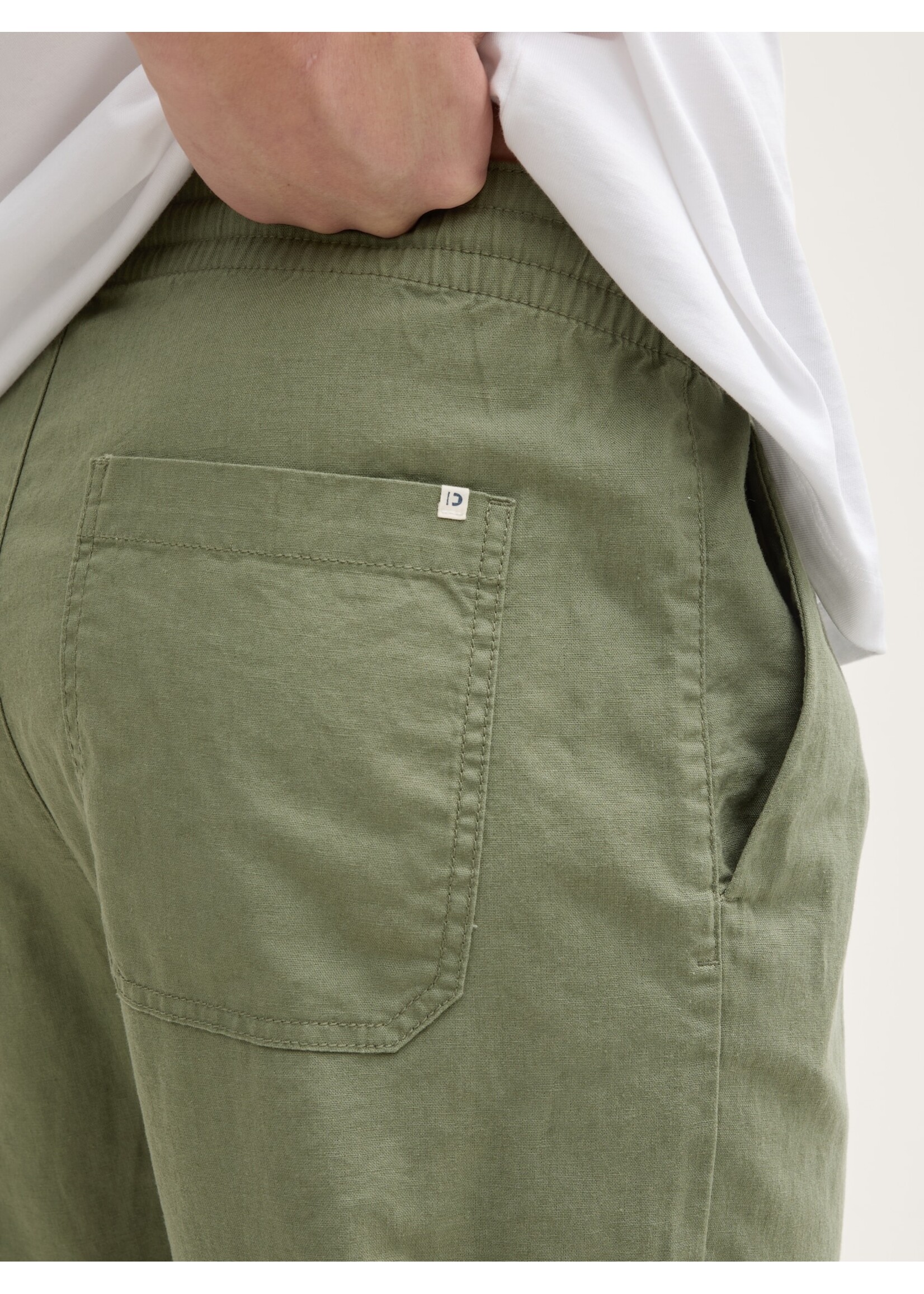 Tom Tailor Tom Tailor Pantalon En Lin - Tree Moss Green