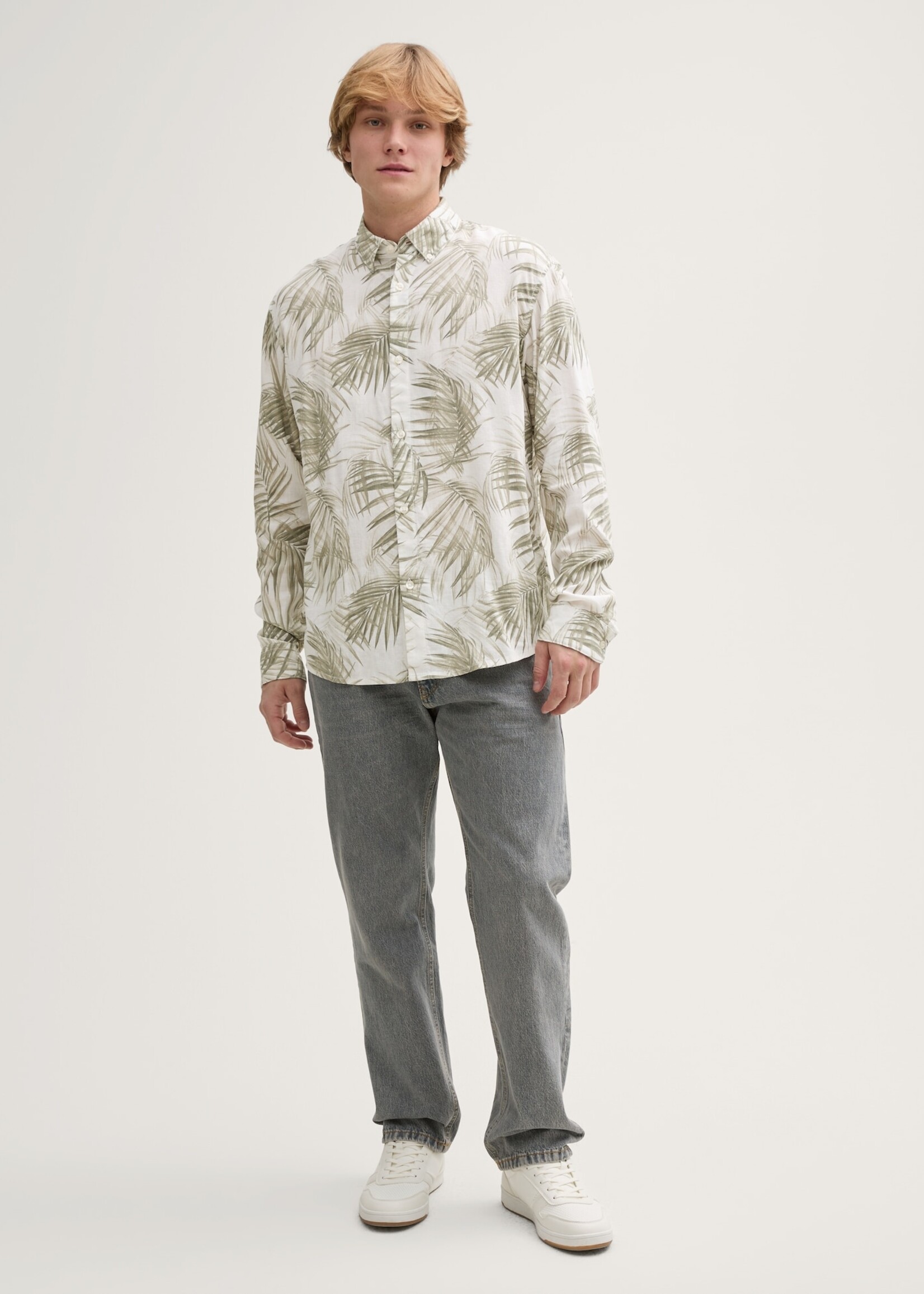 Tom Tailor Tom Tailor Chemise En Lin - Palm Print