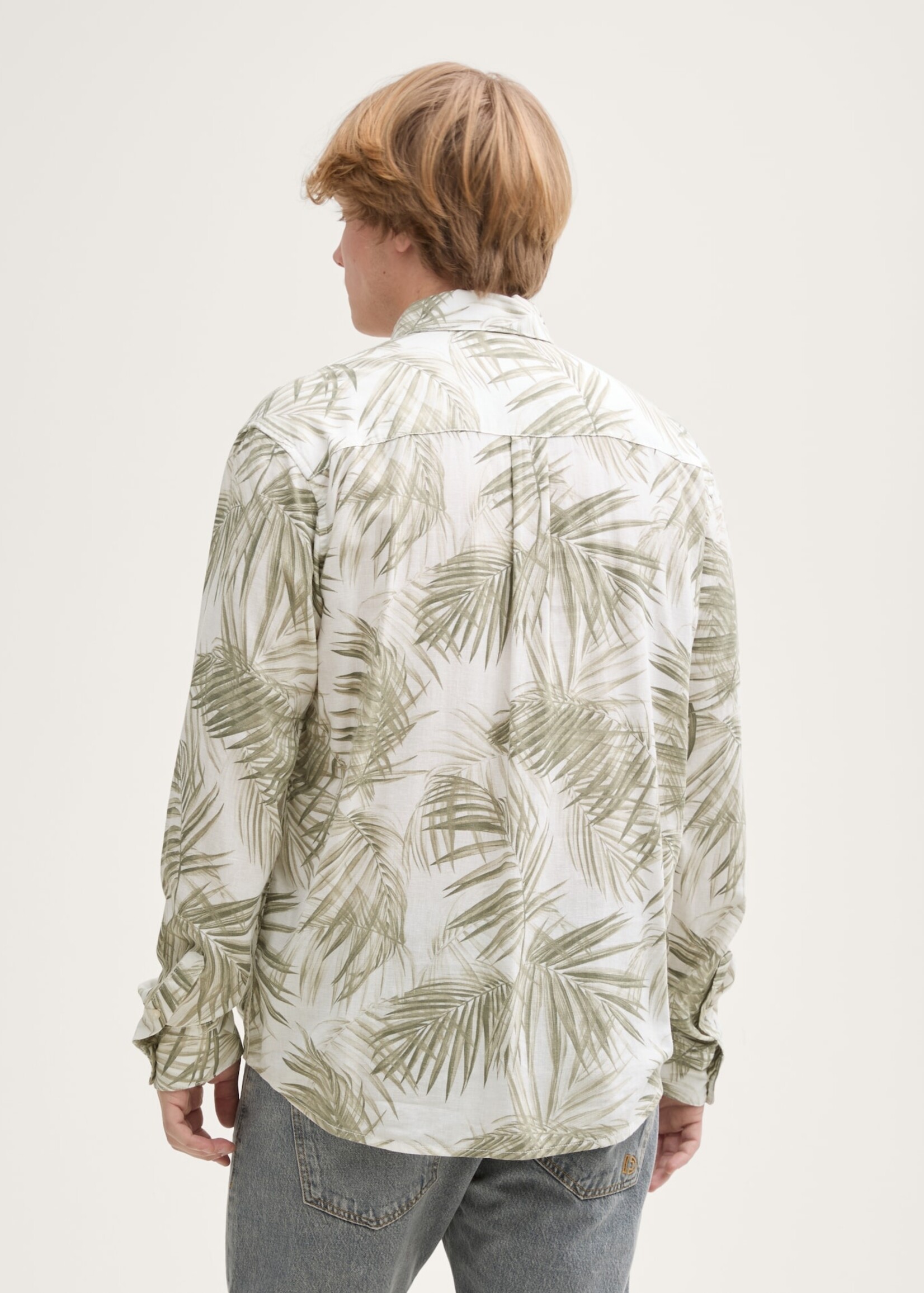 Tom Tailor Tom Tailor Chemise En Lin - Palm Print