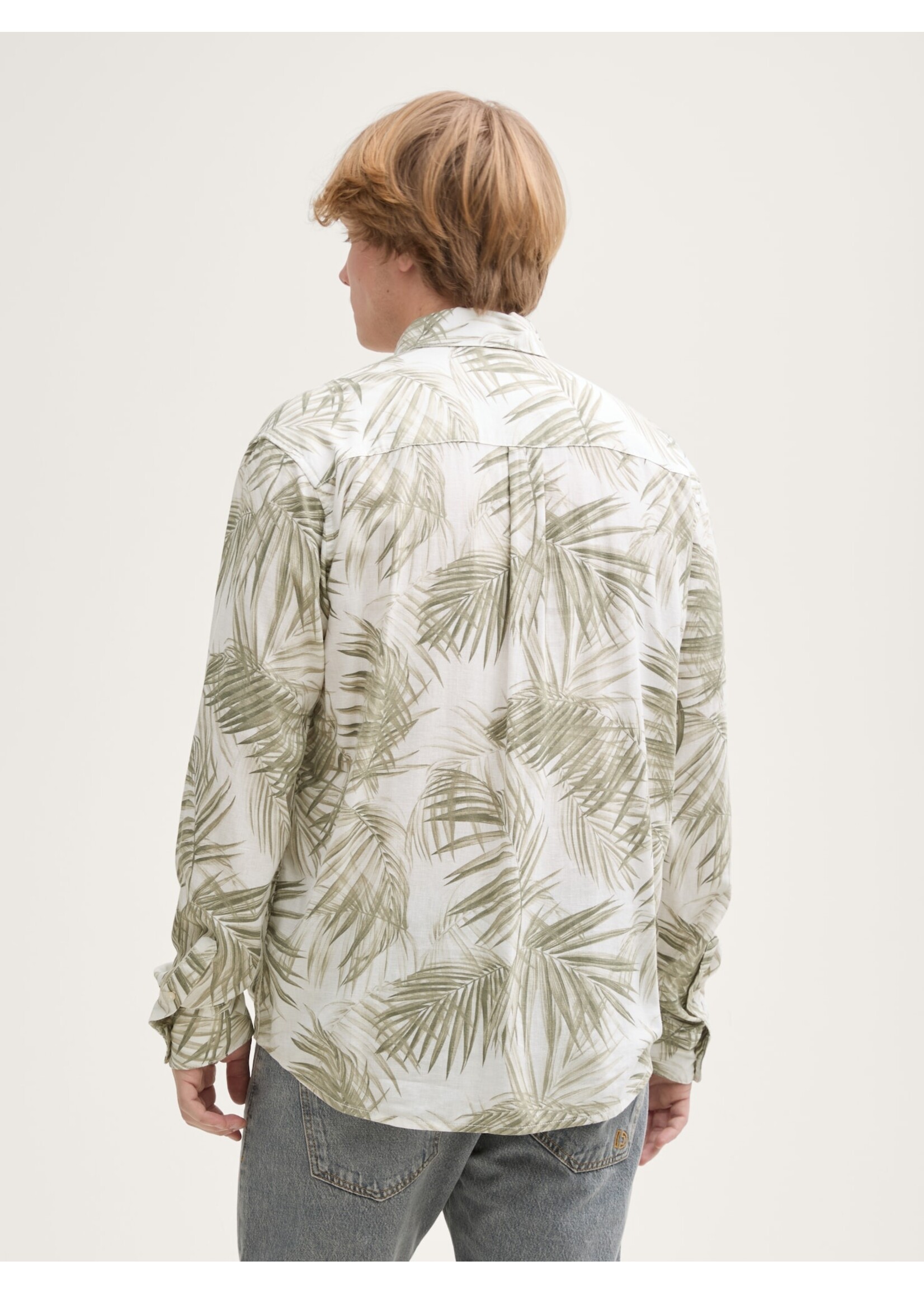 Tom Tailor Tom Tailor Chemise En Lin - Palm Print