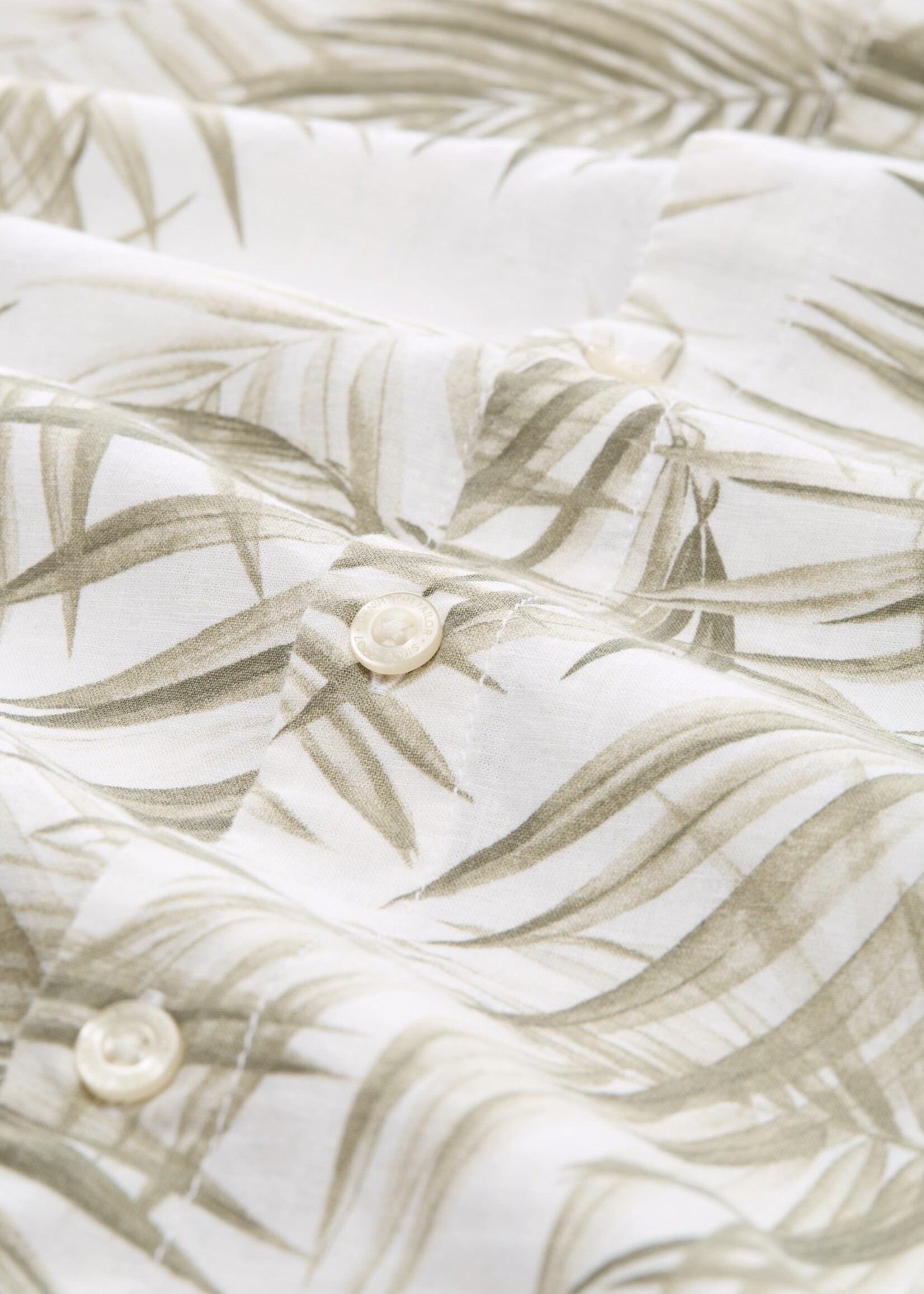 Tom Tailor Tom Tailor Chemise En Lin - Palm Print