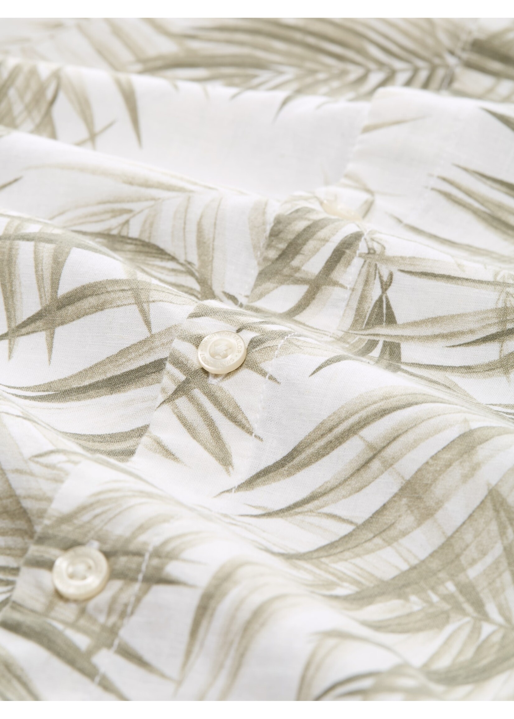 Tom Tailor Tom Tailor Chemise En Lin - Palm Print