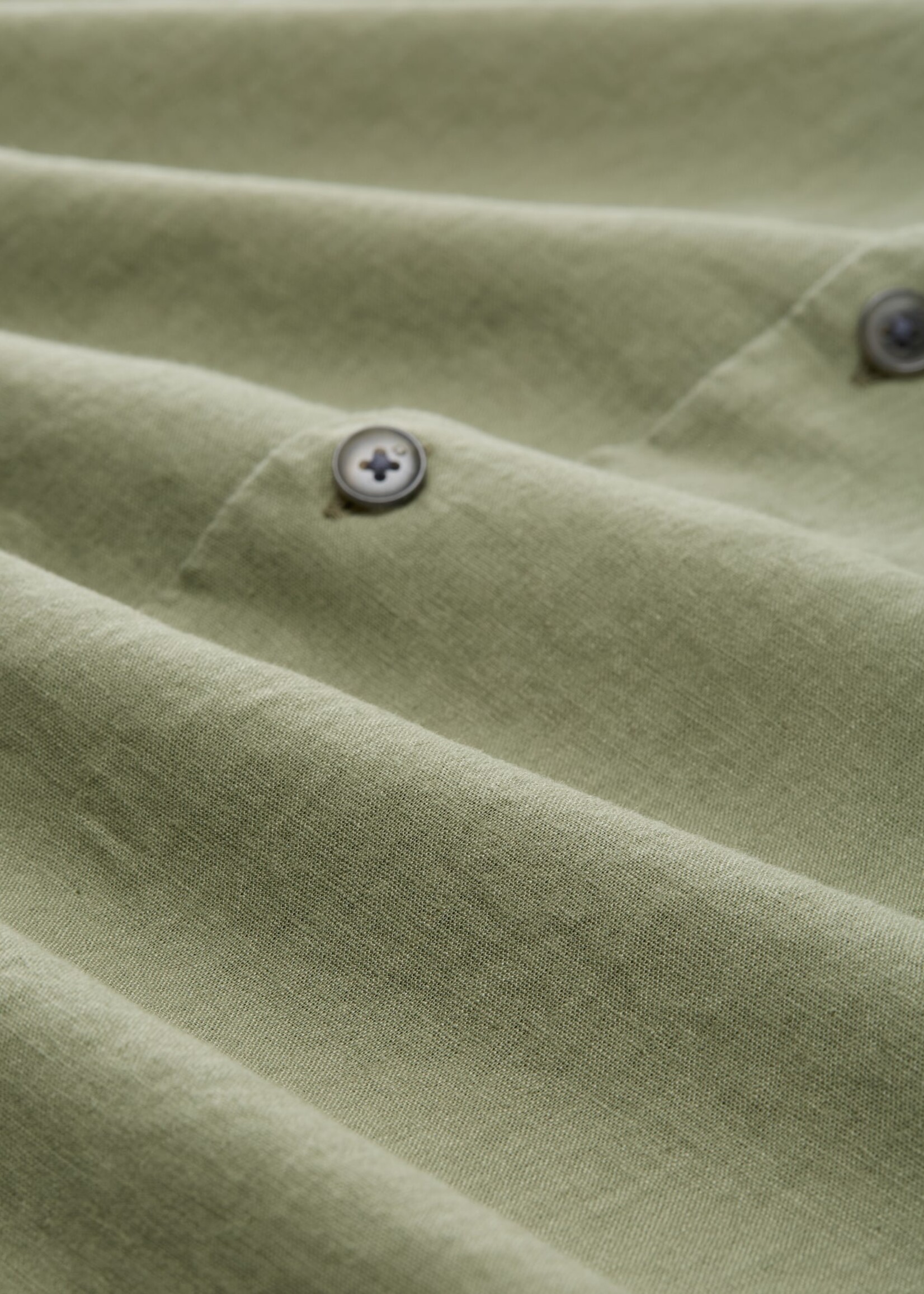 Tom Tailor Tom Tailor Chemise À Manches Courtes En Lin - Tree Moss Green