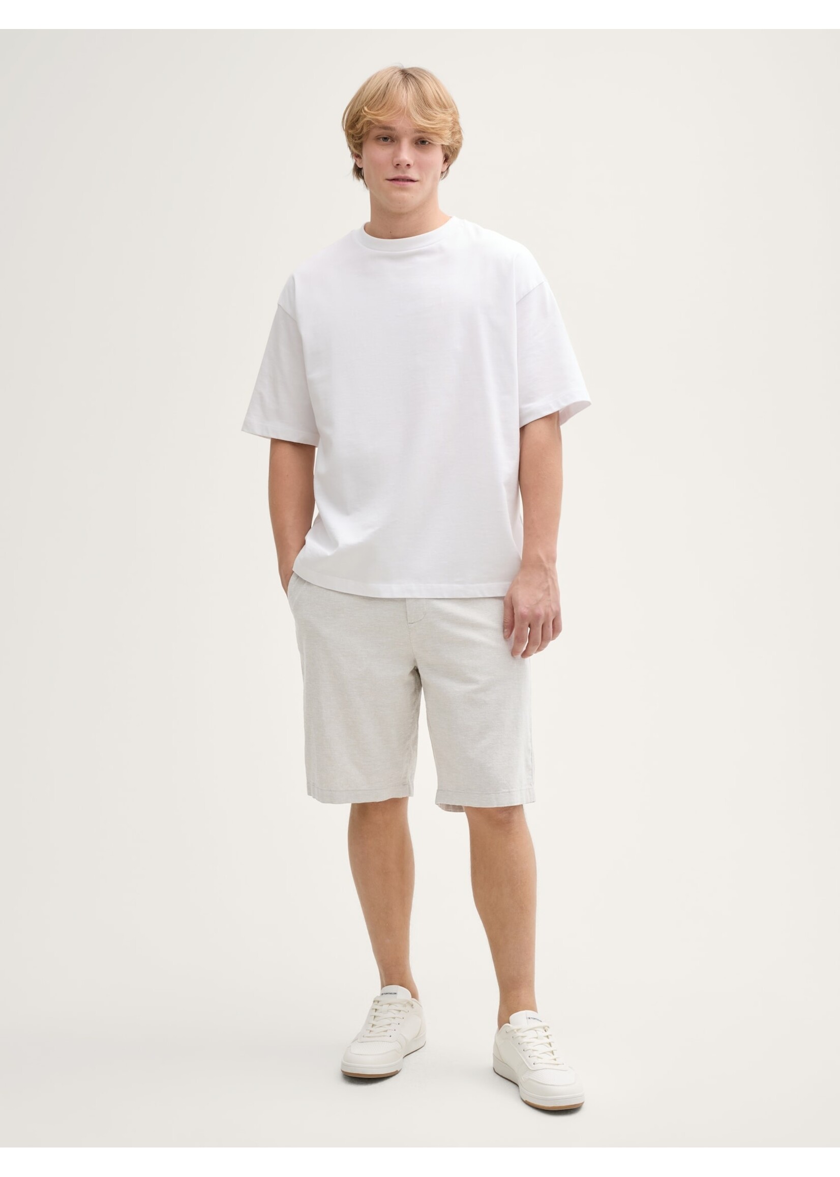 Tom Tailor Tom Tailor Short En Lin - Beige Stone