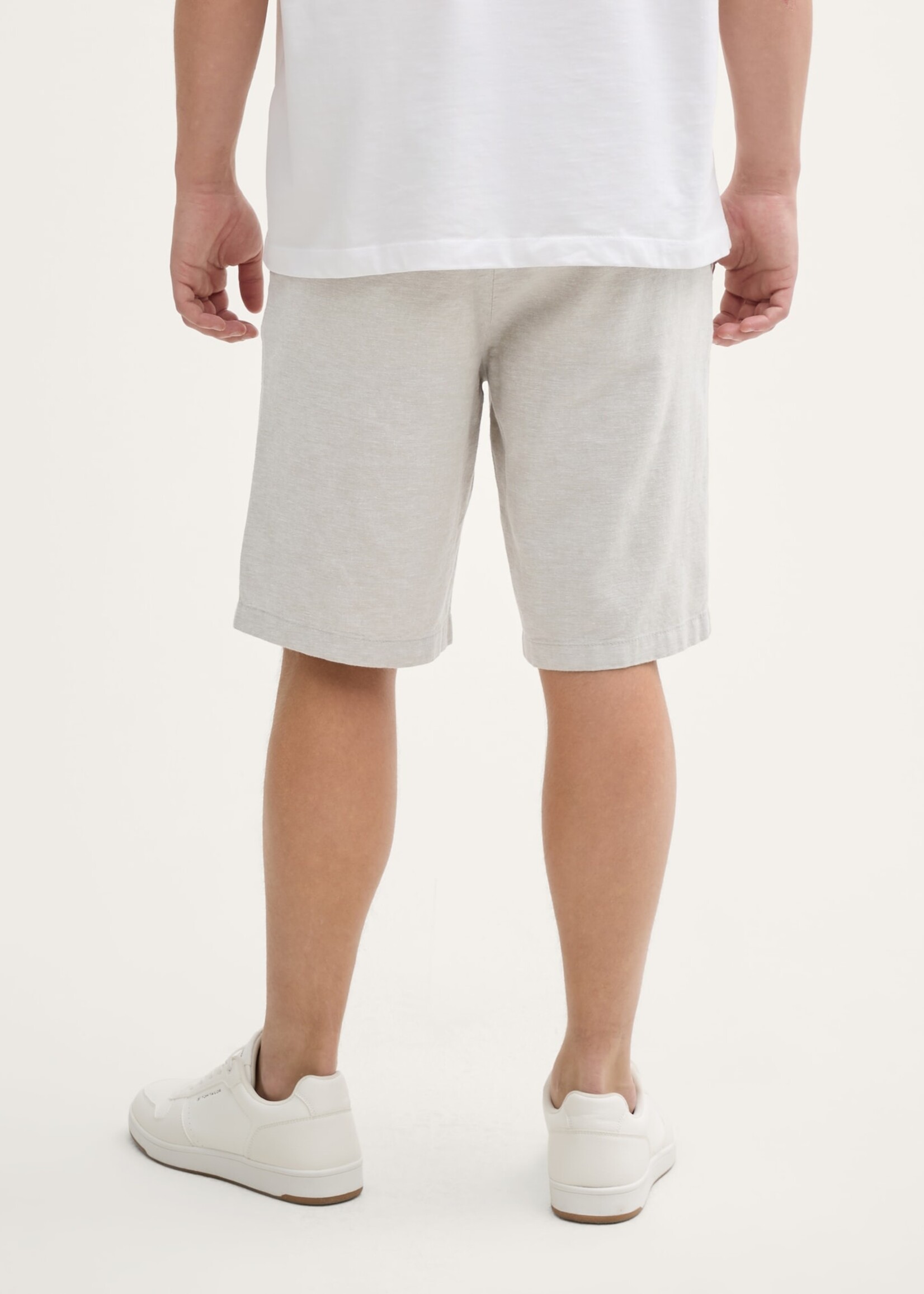 Tom Tailor Tom Tailor Short With Linen Content - Beige Stone