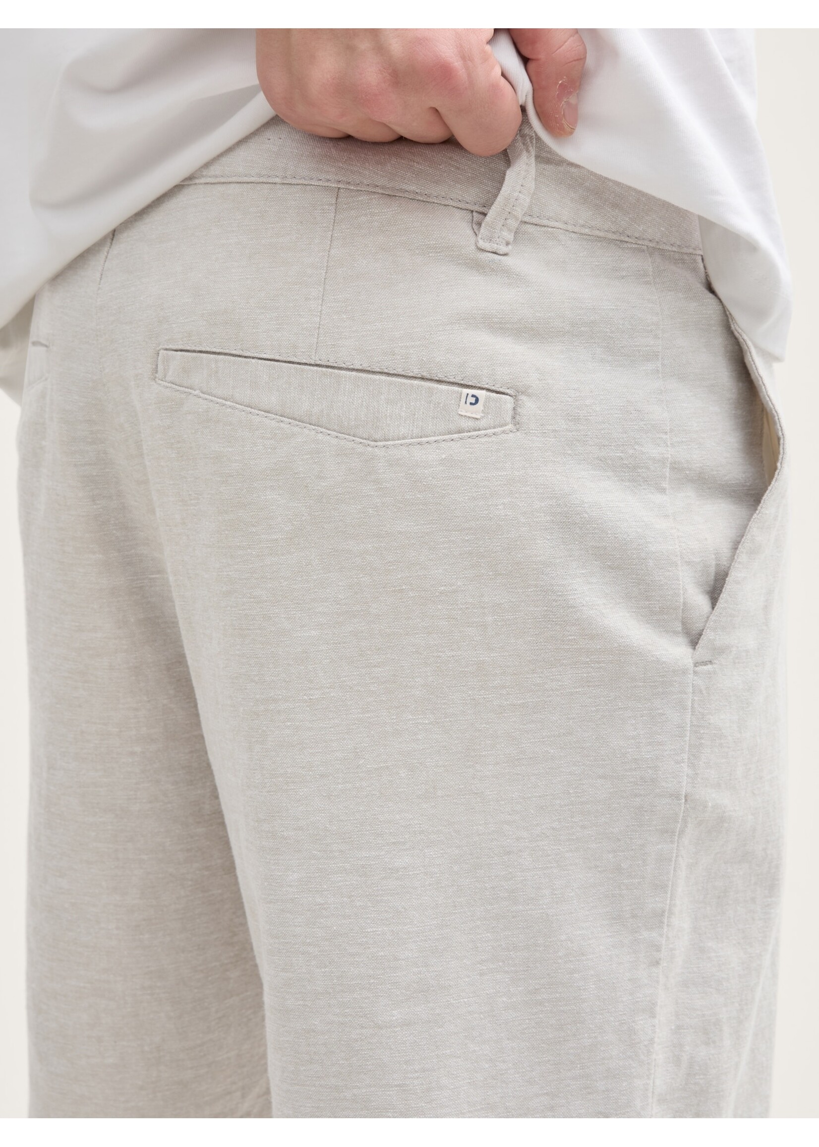 Tom Tailor Tom Tailor Short With Linen Content - Beige Stone