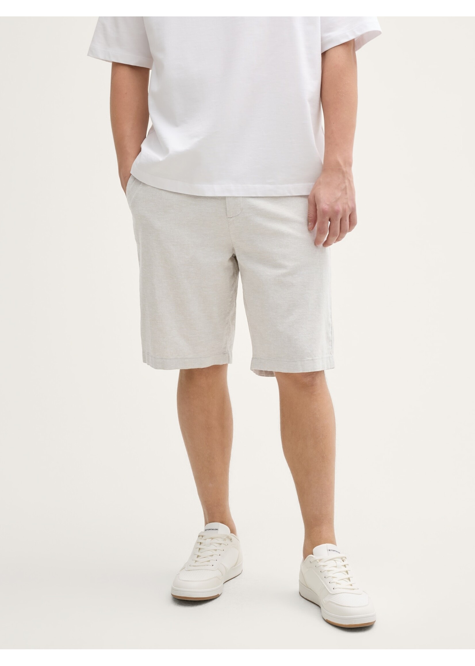 Tom Tailor Tom Tailor Short En Lin - Beige Stone