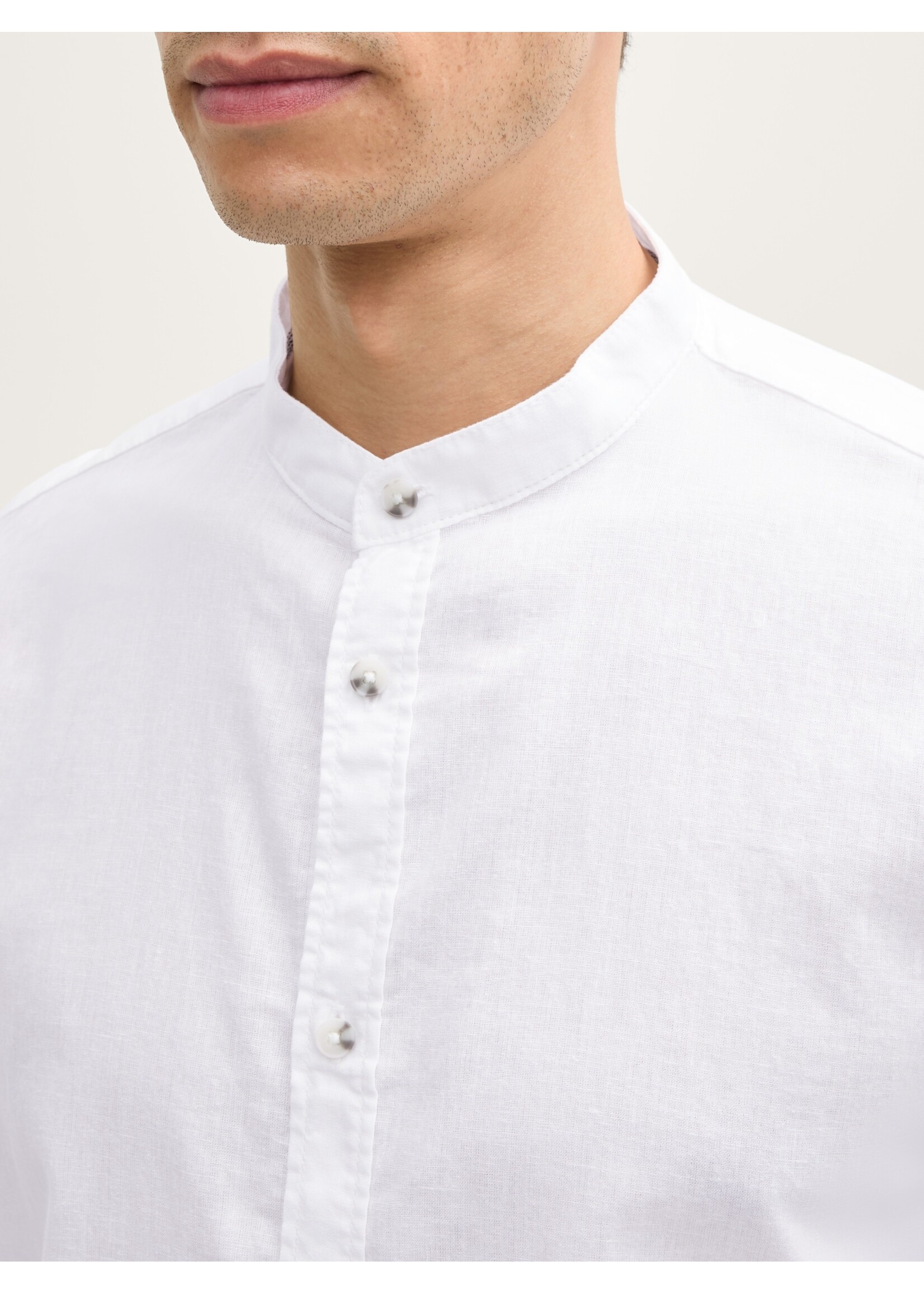 Tom Tailor Tom Tailor Shirt With Linen Content - White