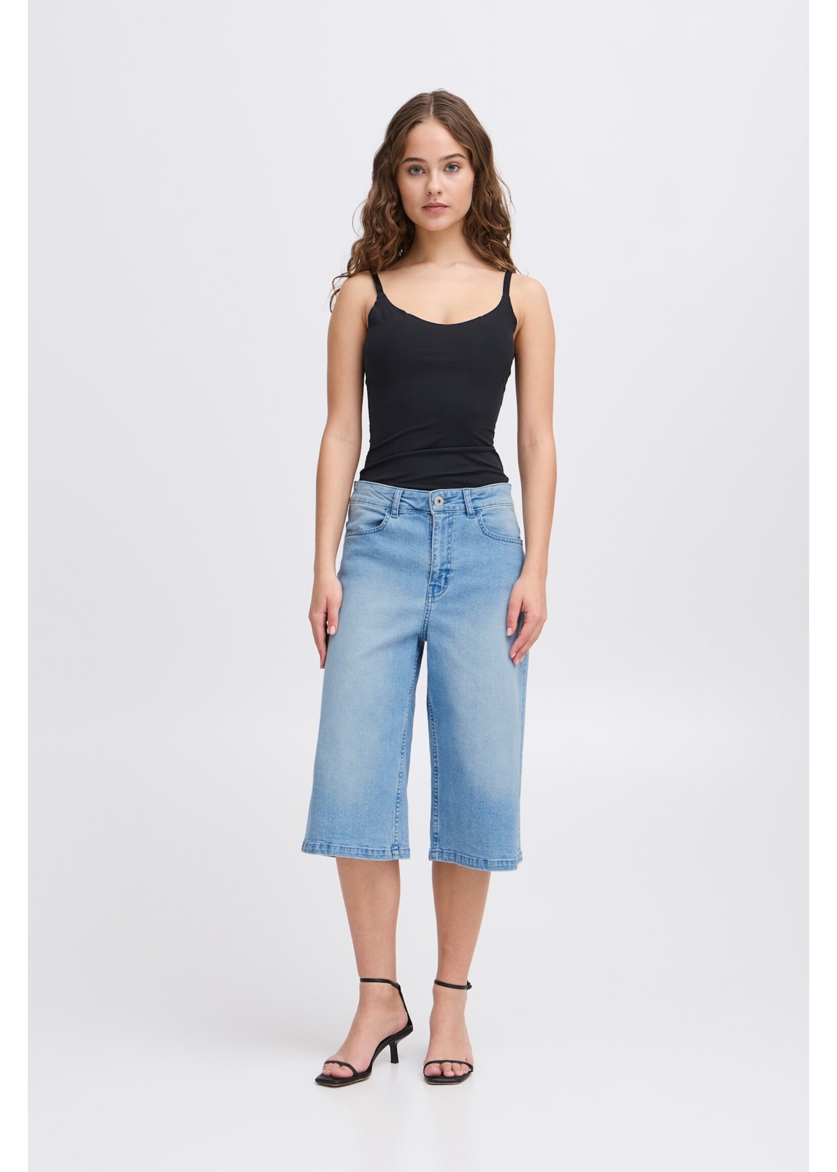 ICHI ICHI IHCally Shorts - Light Blue Washed