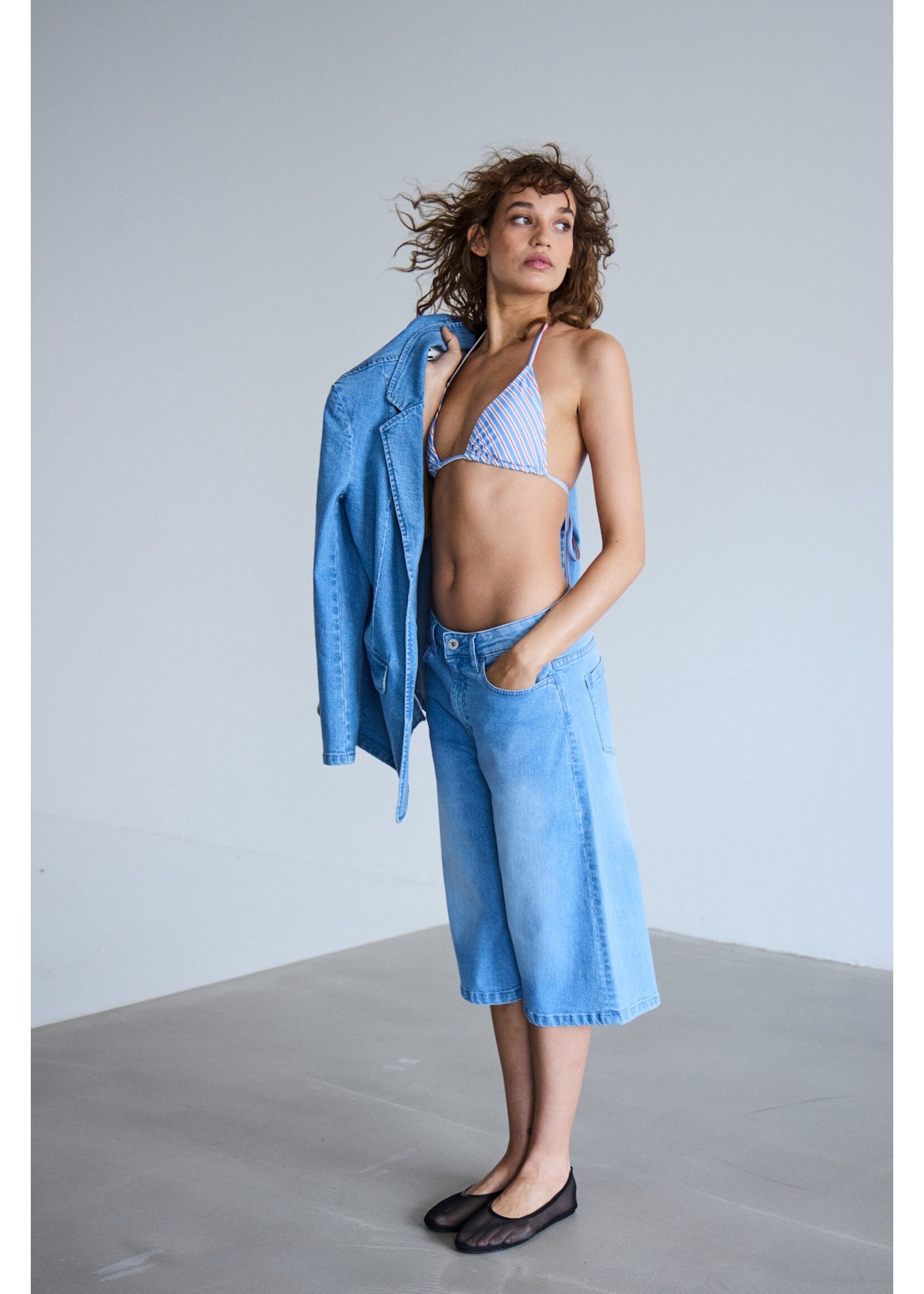 ICHI ICHI IHCally Shorts - Light Blue Washed