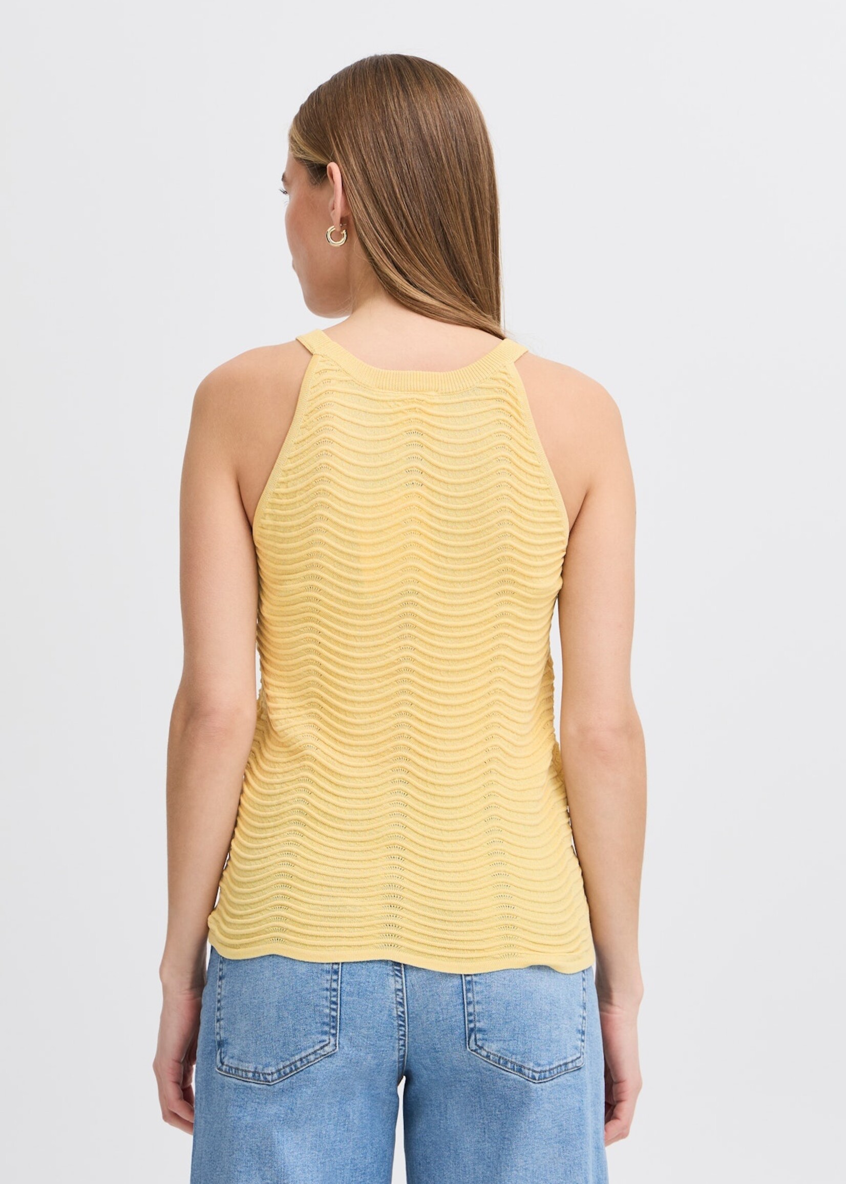 ICHI ICHI IHBrylie Sleeveless Top - Reed Yellow