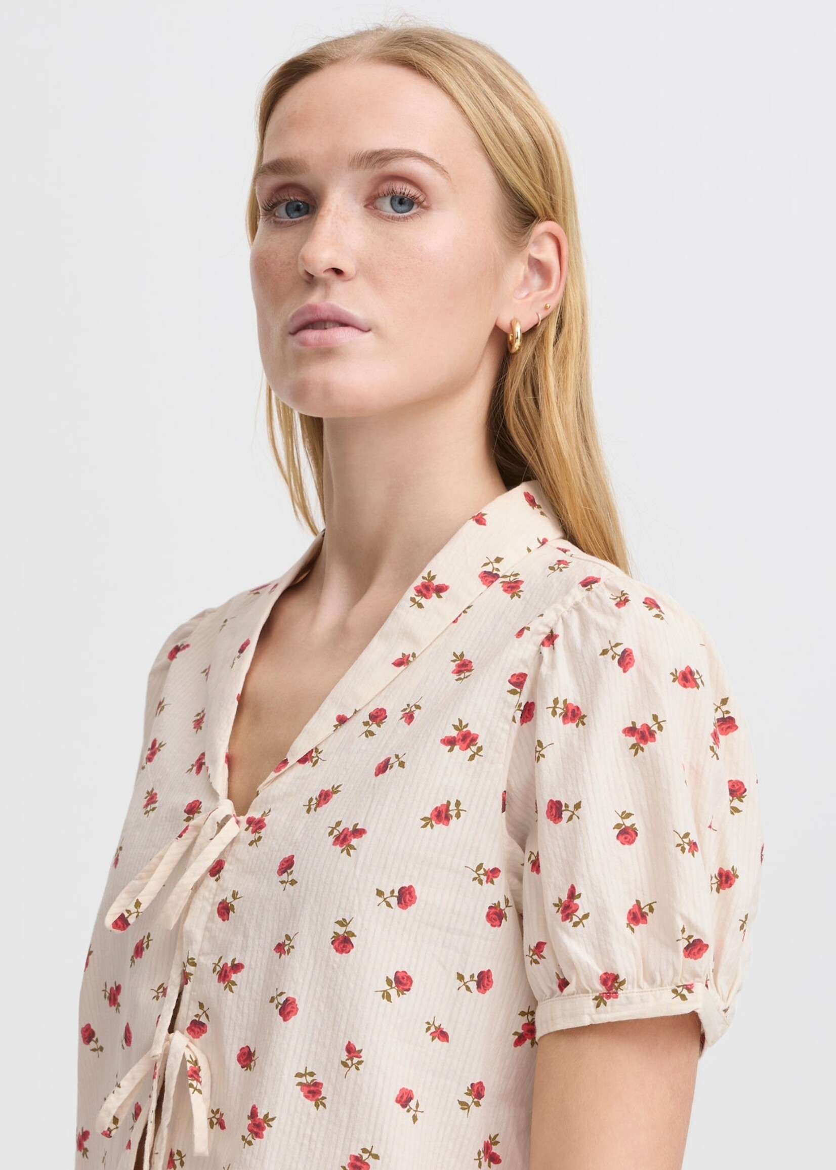 ICHI ICHI IHRosey Shirt - Geranium Flower