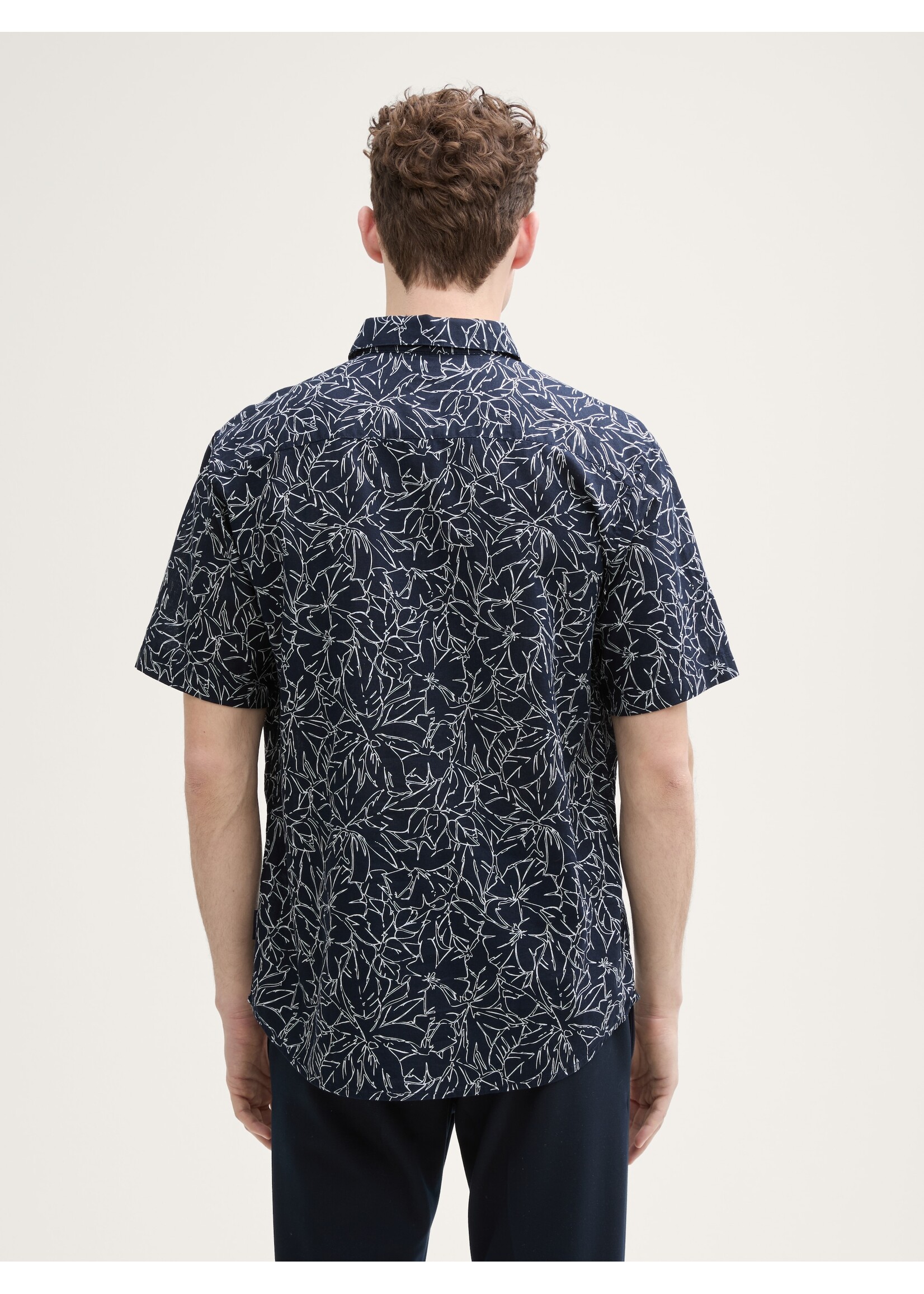 Tom Tailor Tom Tailor Chemise À Manches Courtes - Navy Flower Design