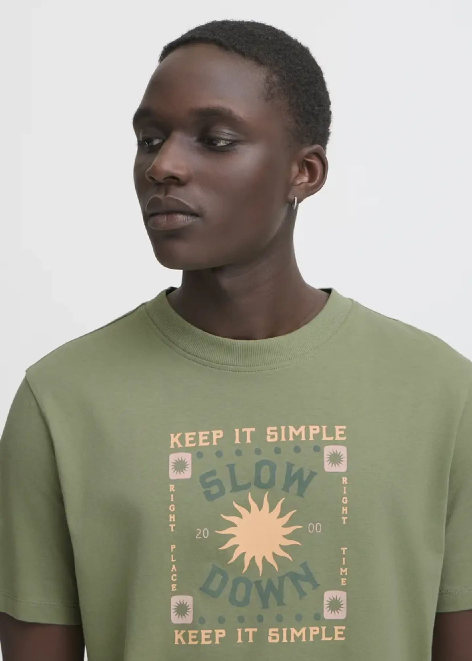 Blend Blend Joey Tee - Oil Green