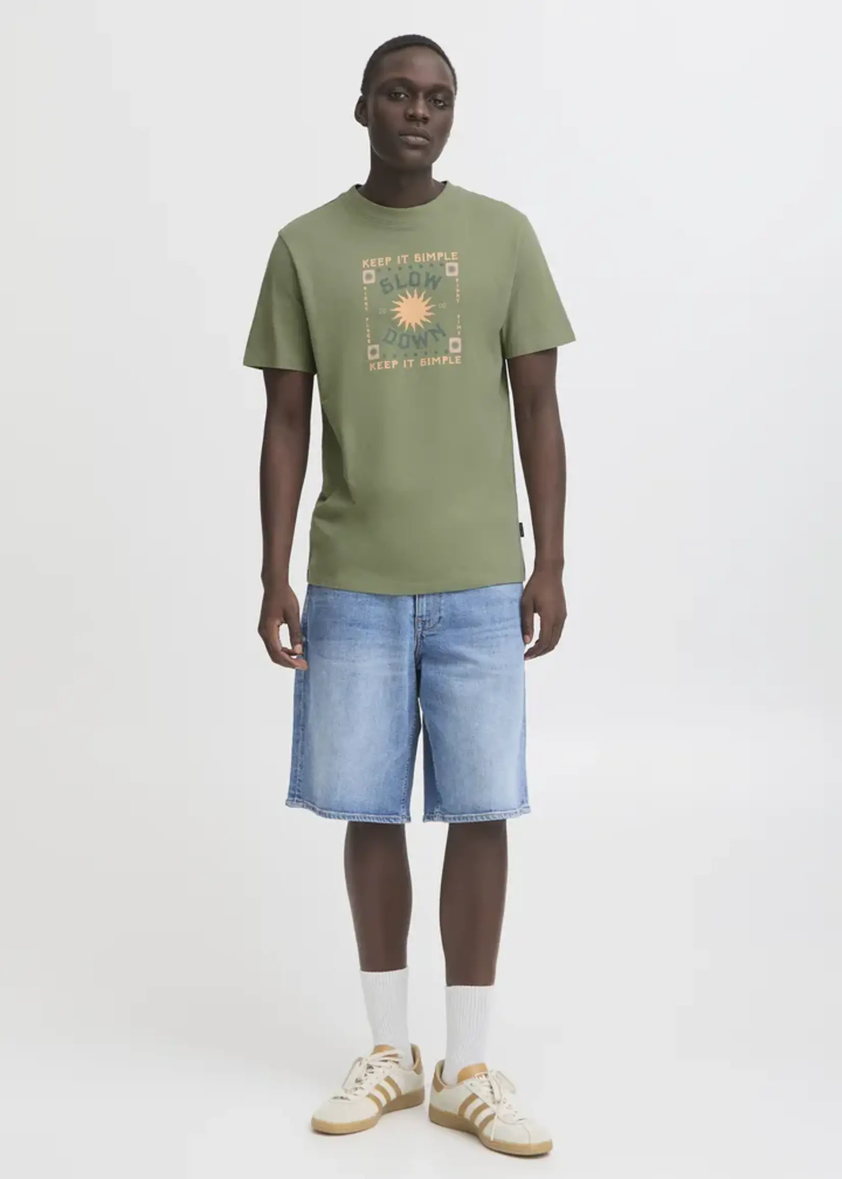Blend Blend Joey Tee - Oil Green