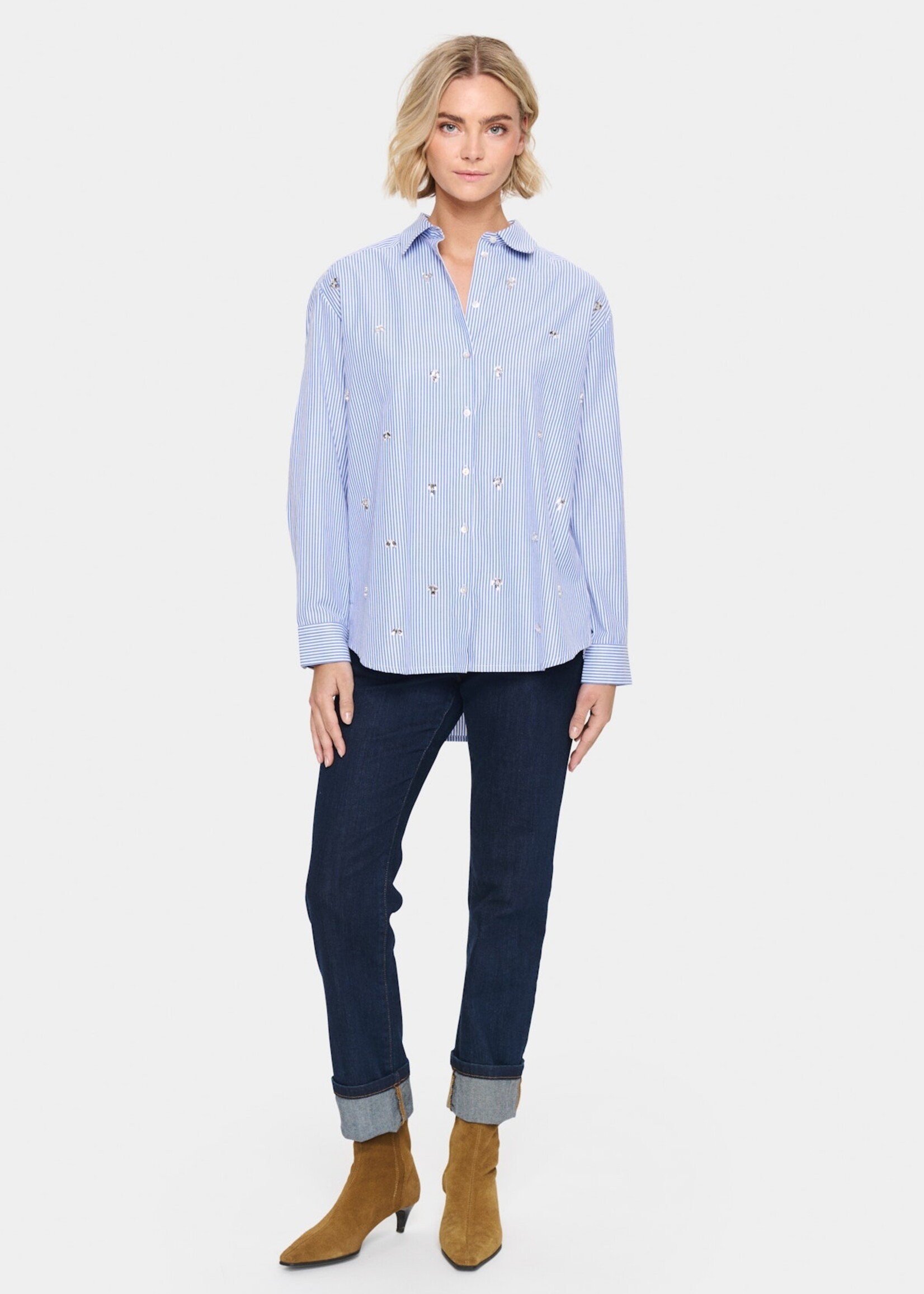 Saint Tropez Saint Tropez Chemise Juno - Nautical Blue