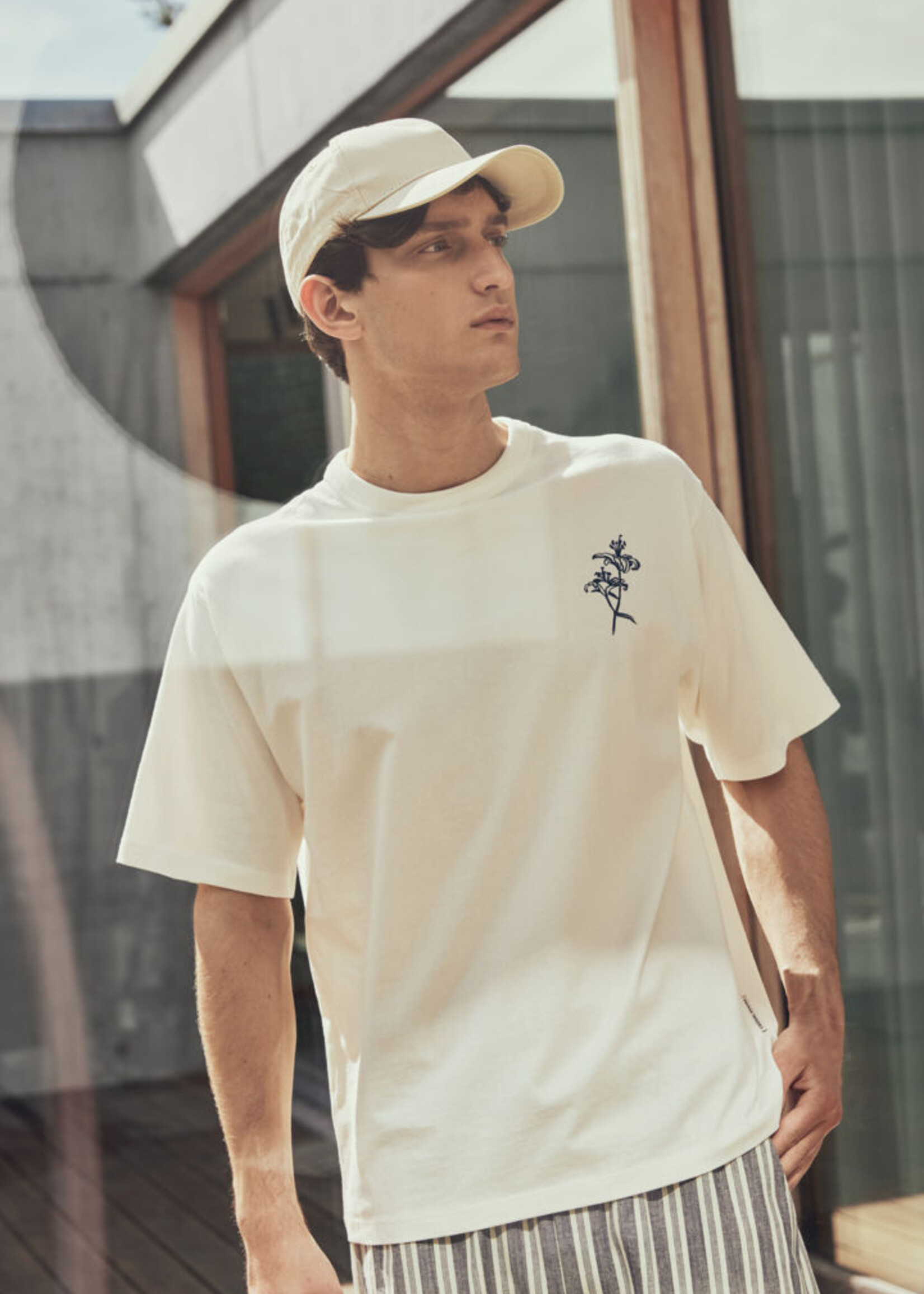 Casual Friday Casual Friday T-Shirt Jaxson Avec Imprimé Au Dos - Cloud Dancer