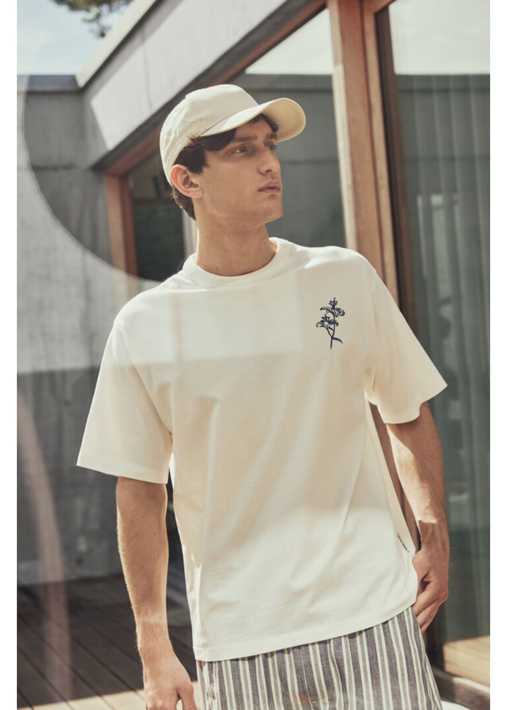 Casual Friday Casual Friday Jaxson Tee With Backprint - Cloud Dancer