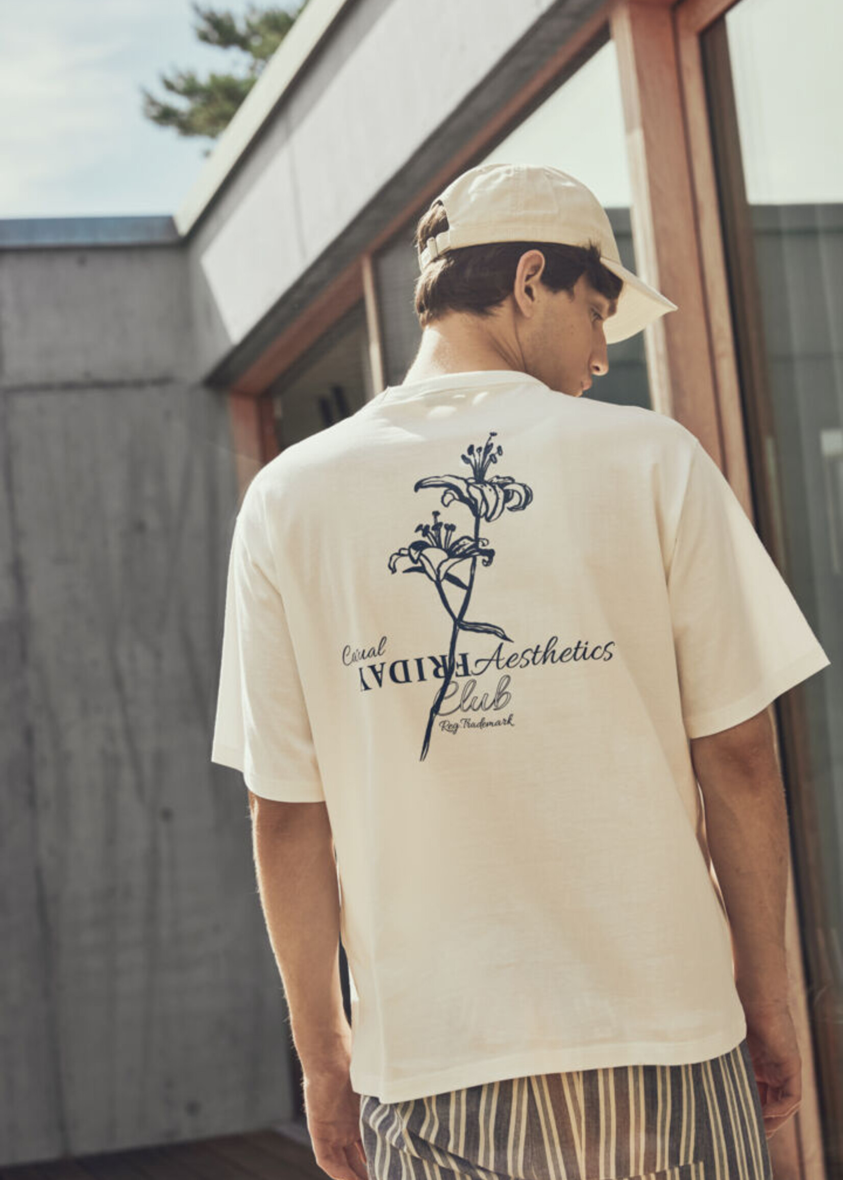 Casual Friday Casual Friday Jaxson Tee With Backprint - Cloud Dancer