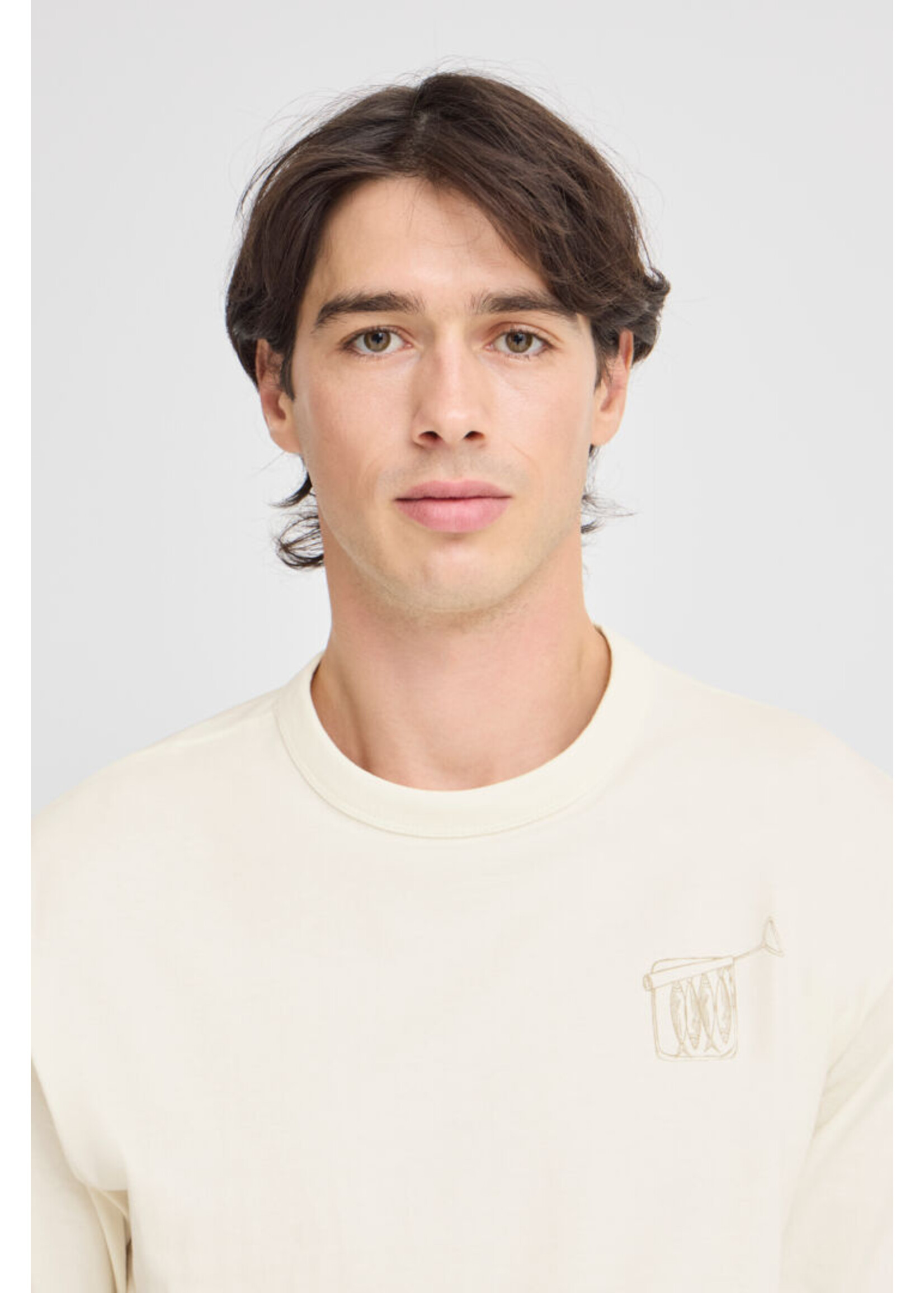 Casual Friday Casual Friday T-Shirt Archer Avec Imprimé Au Dos - Egret