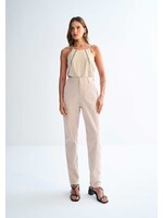 Lez A Lez Lez A Lez Pantalon Taille Haute Avec Élasticité - Beige