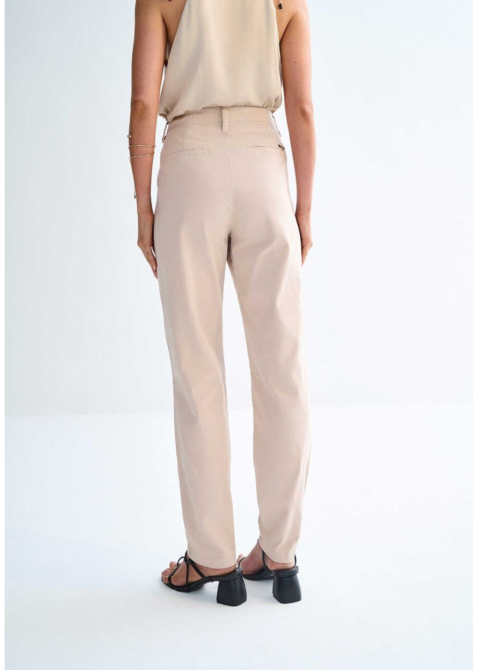 Lez A Lez Lez A Lez Pantalon Taille Haute Avec Élasticité - Beige