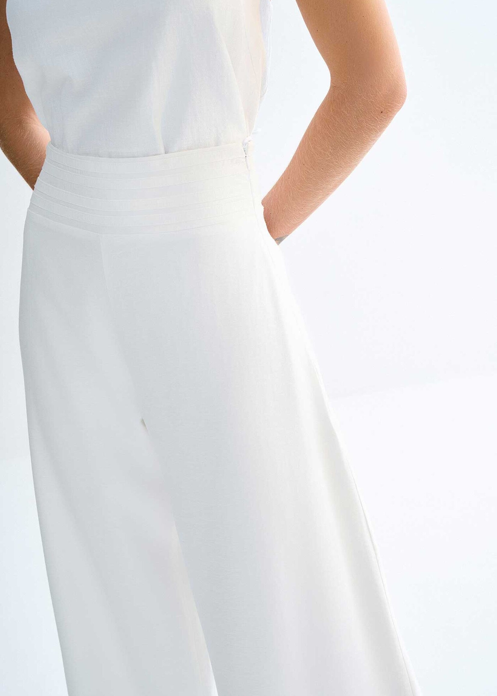 Lez A Lez Lez A Lez Pantalon Avec Ceinture - Blanc