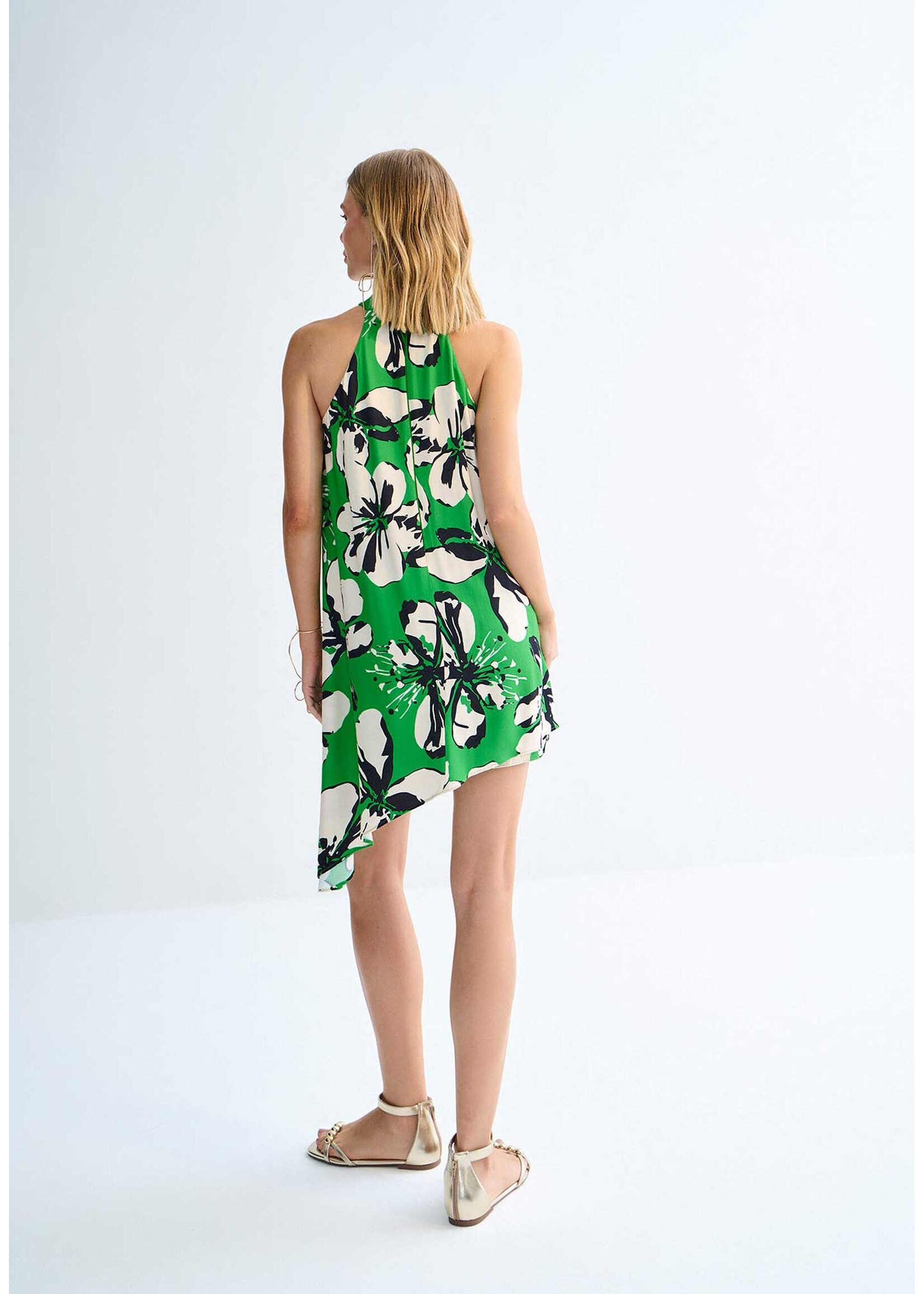 Lez A Lez Lez A Lez Asymmetrical Jumpsuit - Green Wonder