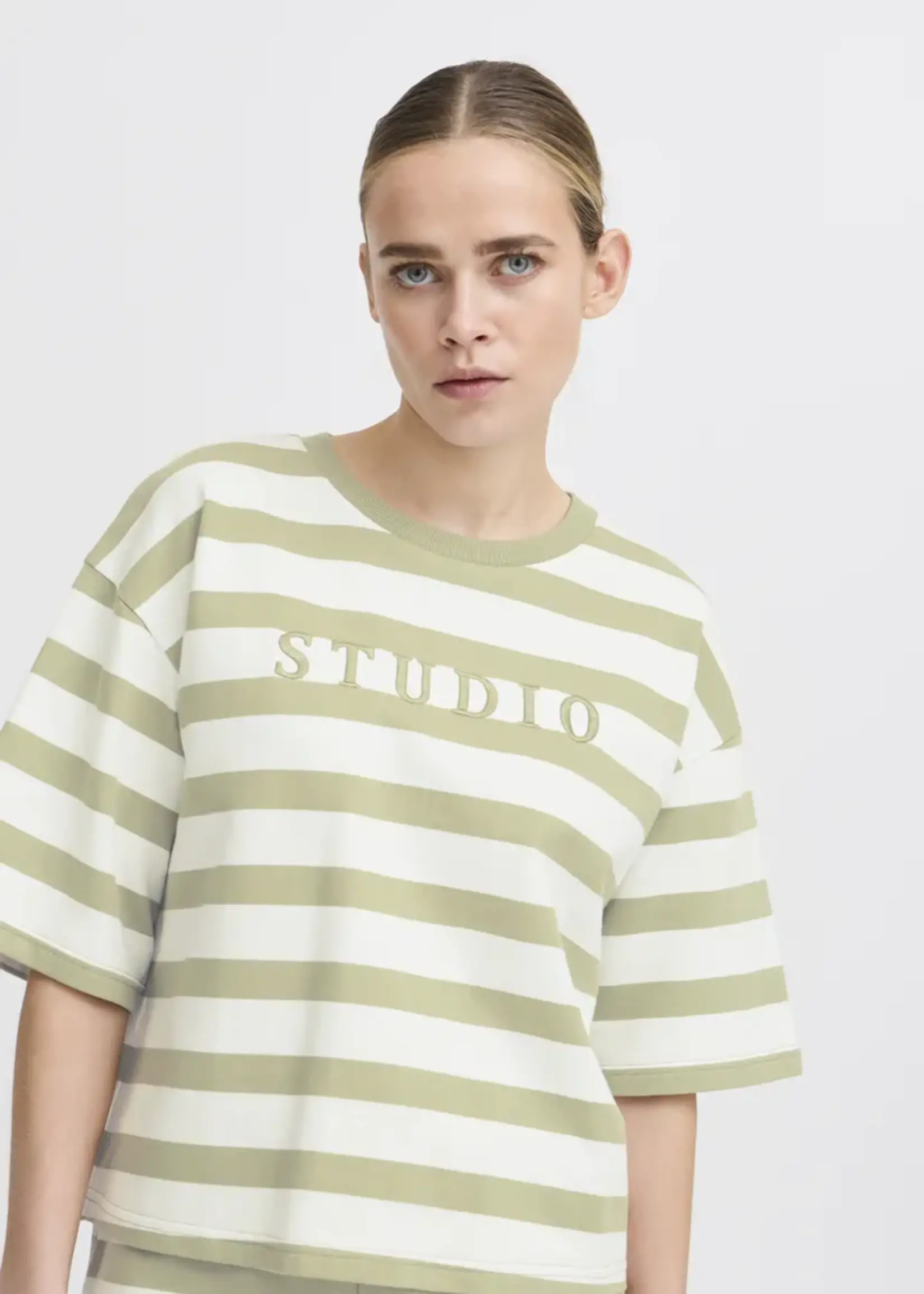 ICHI ICHI Pull IHOcie - Tea Stripe