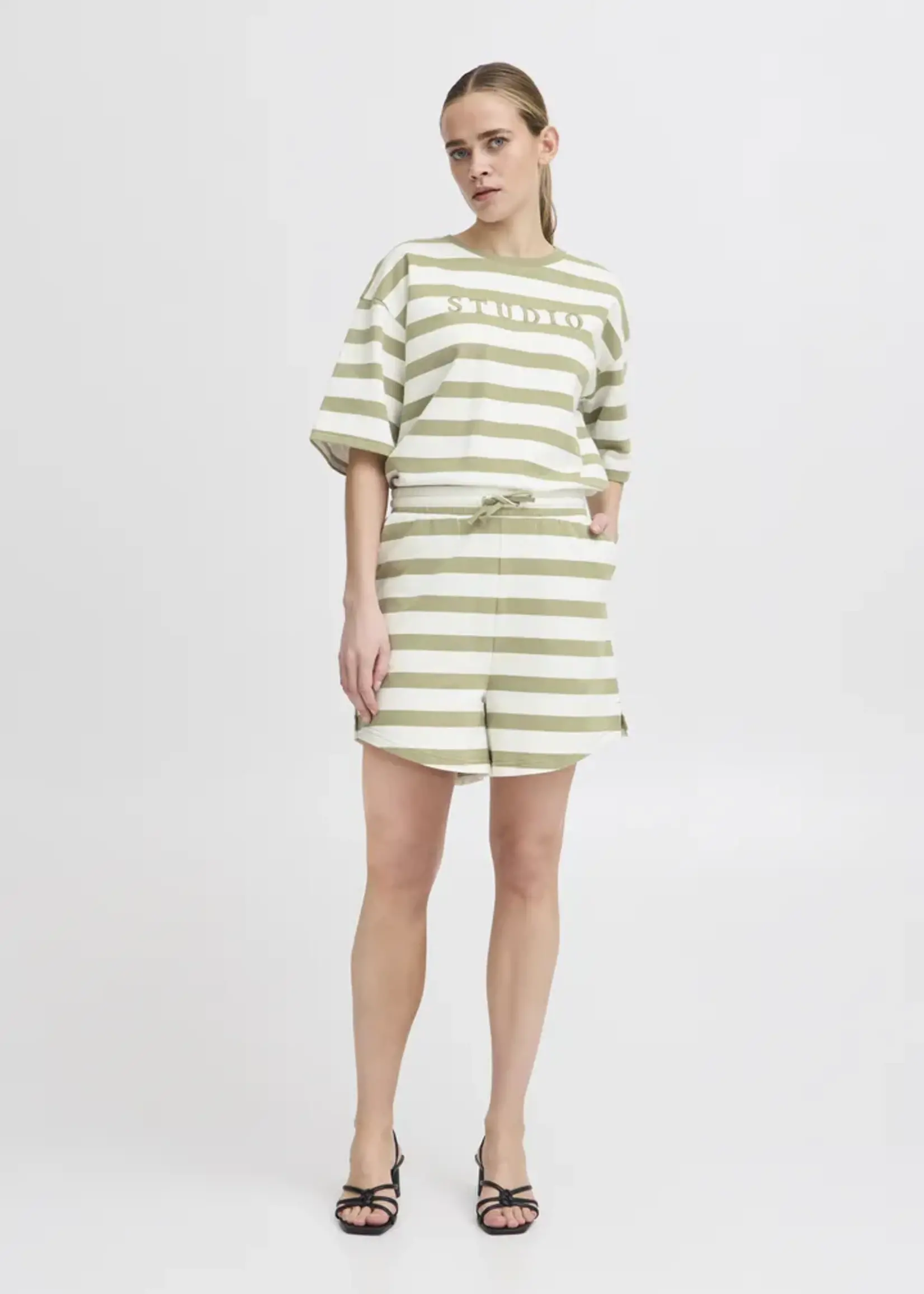ICHI ICHI Pull IHOcie - Tea Stripe