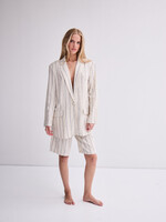 ICHI ICHI Blazer IHLinnio - Natural Ecru Strip