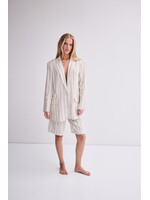 ICHI ICHI IHLinnio Blazer - Natural Ecru Strip
