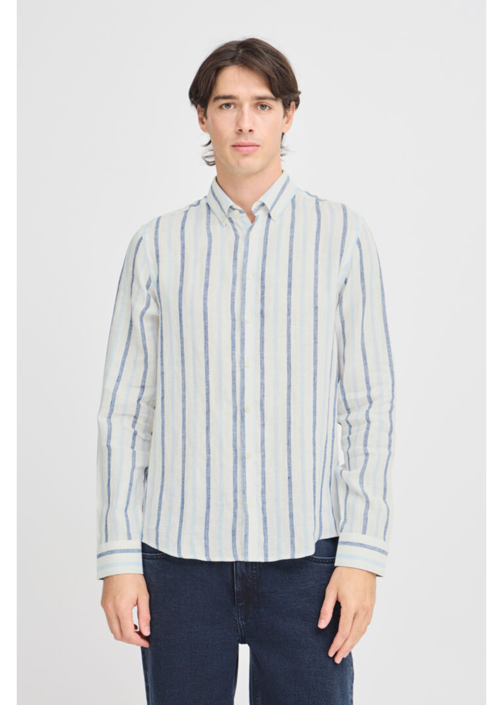 Casual Friday Casual Friday Chemise Rayée Dylan LS - Estate Blue
