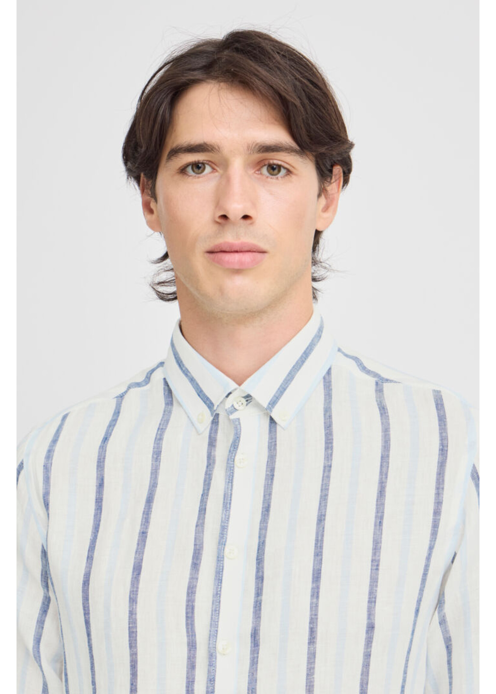 Casual Friday Casual Friday Chemise Rayée Dylan LS - Estate Blue