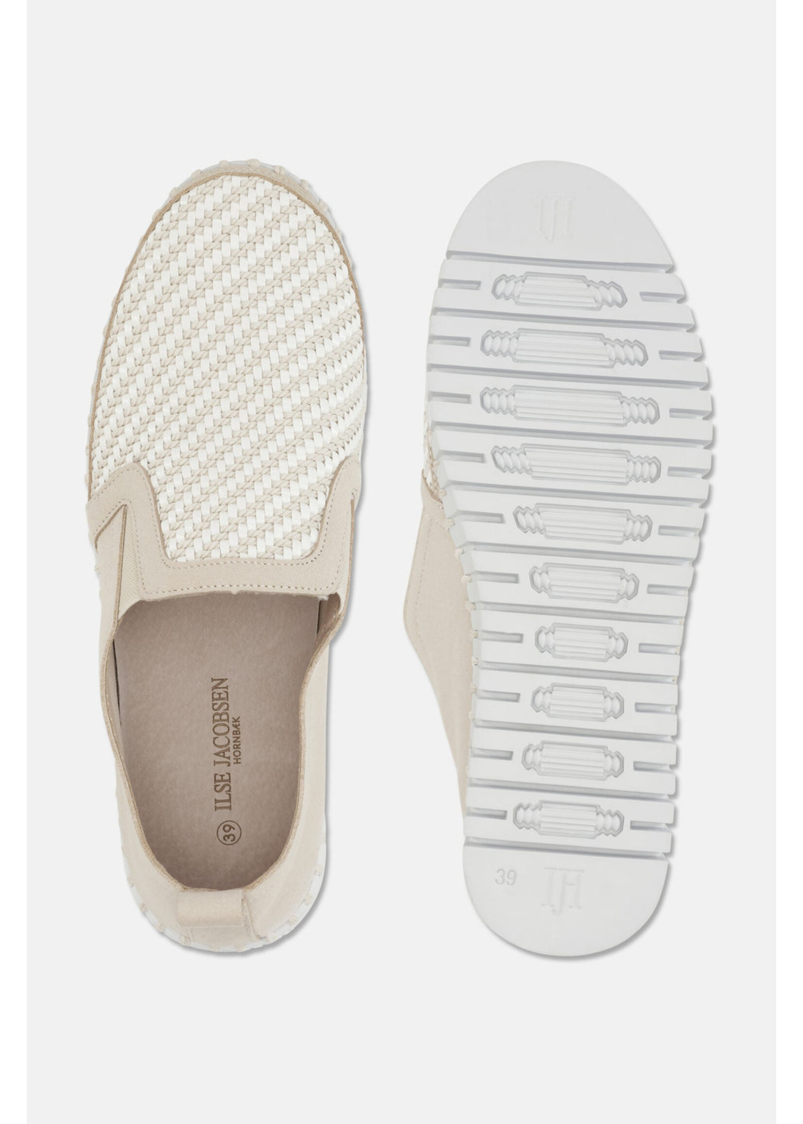Ilse Jacobsen Ilse Jacobsen Platform Flats - Kit White