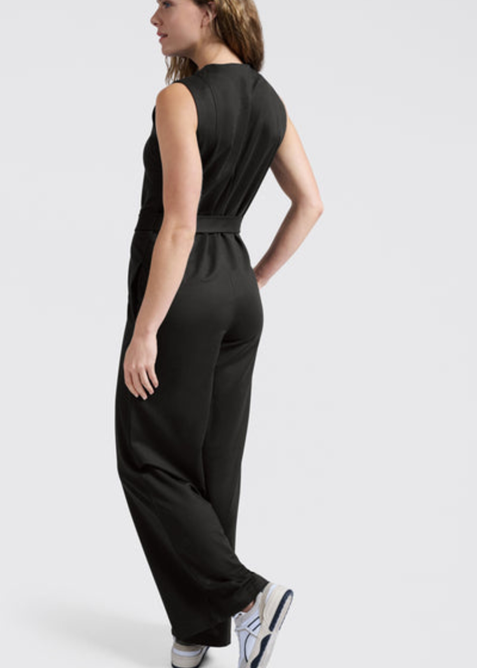 Yaya Women YAYA Combinaison Avec Patte De Boutonnage - Washed Black